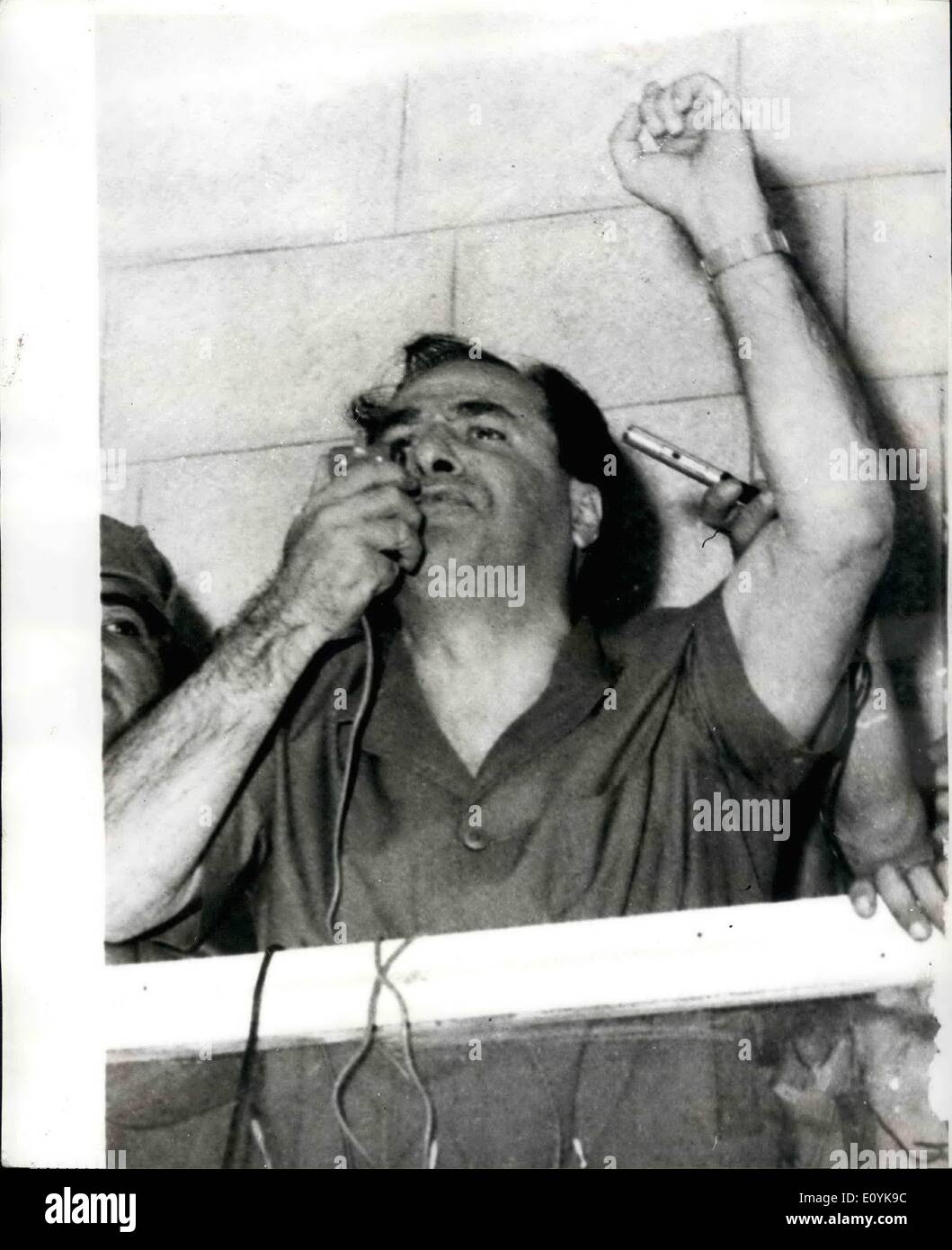 Agosto 08, 1970 - Dimostrazione di Amman; un enorme corteo ha avuto luogo attraverso le strade di Amman in venerdì 31 luglio è protesta Foto Stock