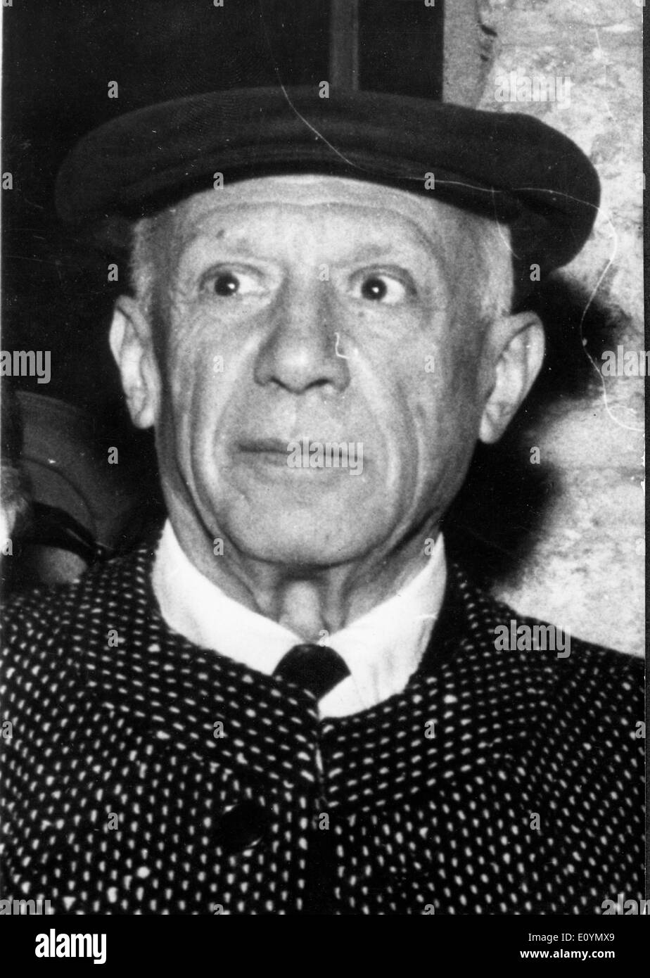 Artista Pablo Picasso sul suo 89esimo compleanno Foto Stock
