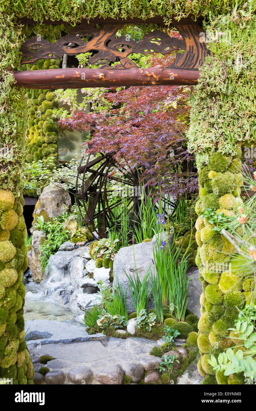 Londra, UK, 19 maggio 2014. RHS Chelsea Flower Show sponsorizzato da M&G. Dai giardini artigianale "Togyenko, un paradiso sulla terra" Foto Stock