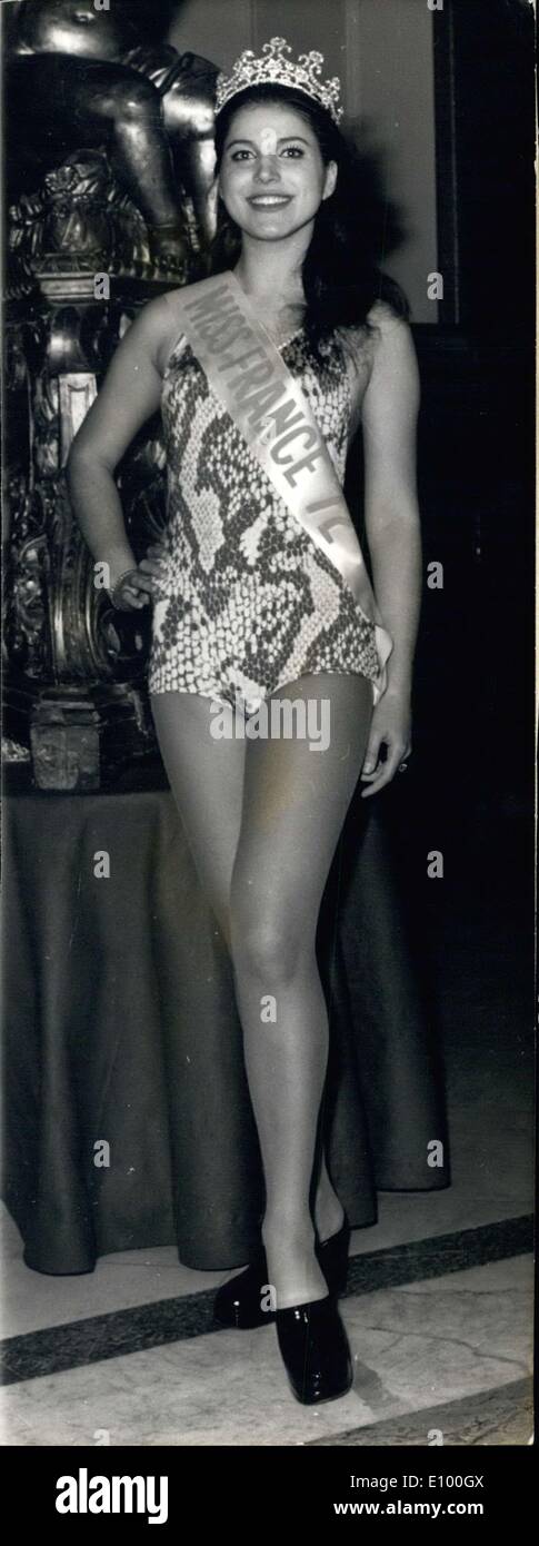 Gen 31, 1972 - Miss Francia Sylvia Zalief 17 anni Foto Stock