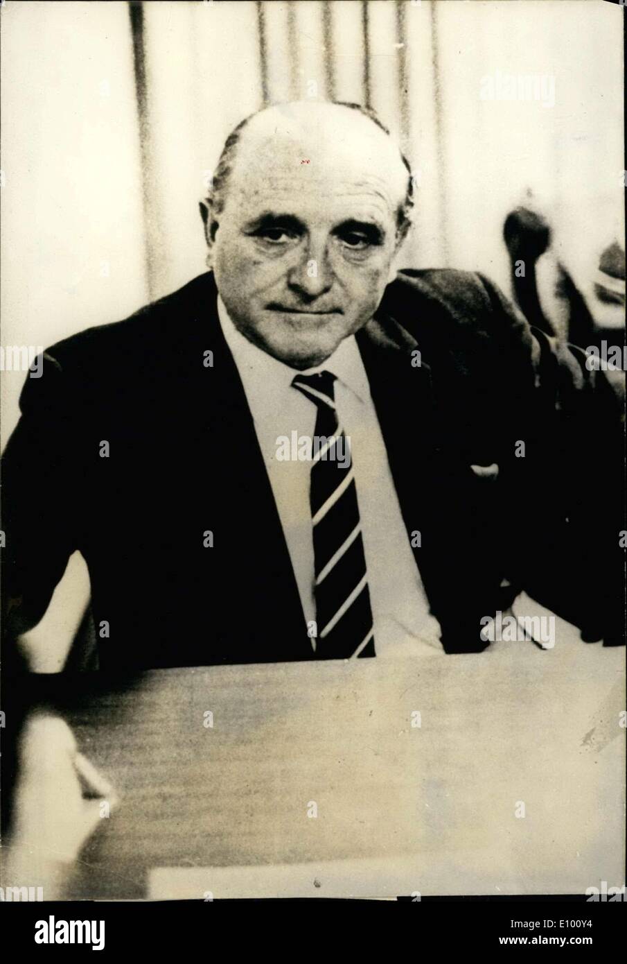 Febbraio 05, 1972 - esperti antropologica è arrivato alla conclusione che l'ex-nazista, Klaus Barbie (ora Altmann) è il macellaio di Lione. Klaus Barbie è stato il capo della Gestapo di Lione, ed egli è responsabile per la tortura e la morte della Resistenza Francese leader Jean Moulin. Foto Stock