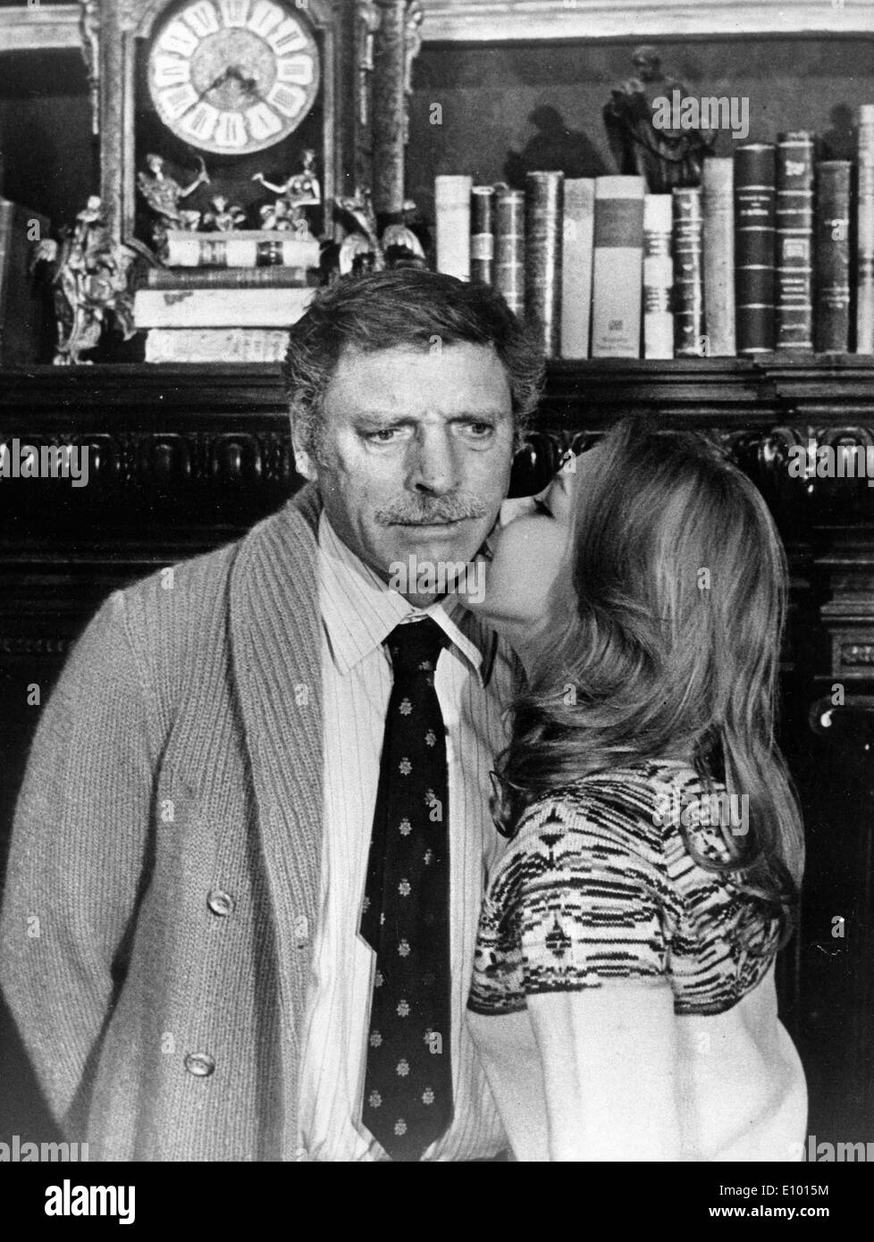 Claudia Marsani baci Burt Lancaster in scena Foto Stock