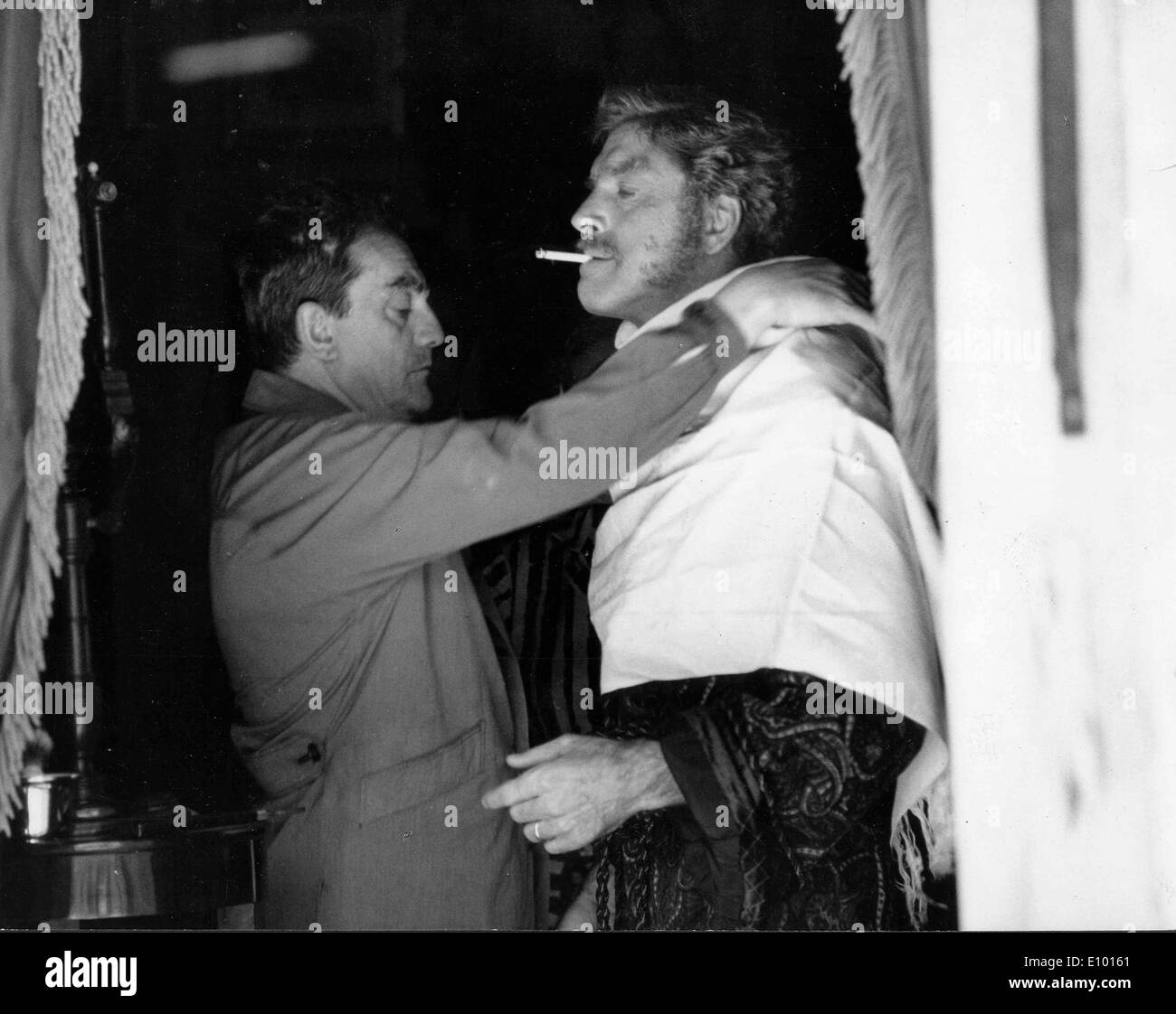 Burt Lancaster con il regista Luchino Visconti Foto Stock