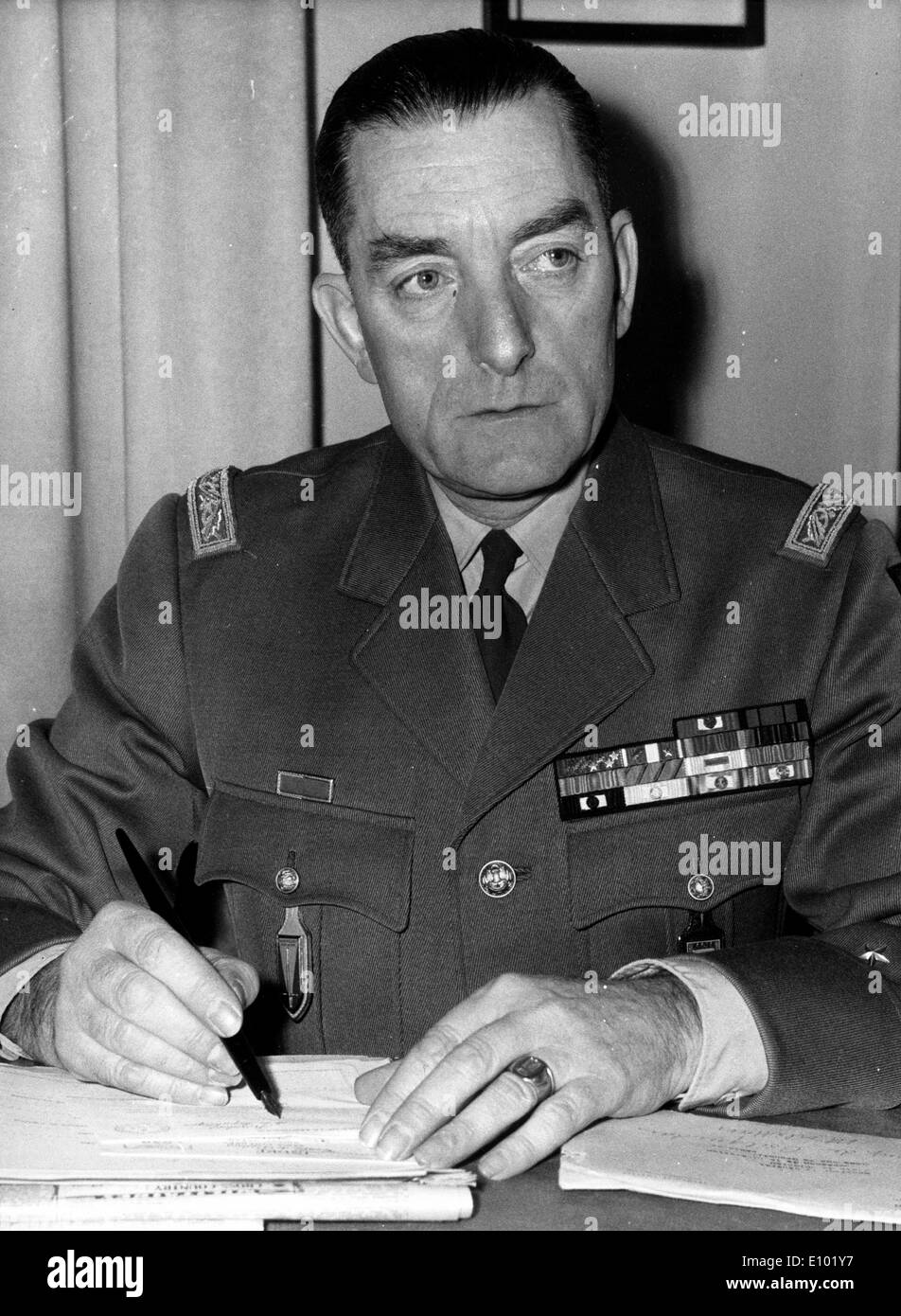 ALAIN DE BOISSIEU è stato un generale francese, libero francese, compagnon de la liberazione, Foto Stock