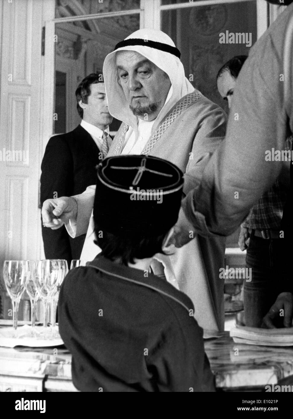 Carattere francese attore BERNARD BLIER sul set di Petrole, Petrole. Foto Stock