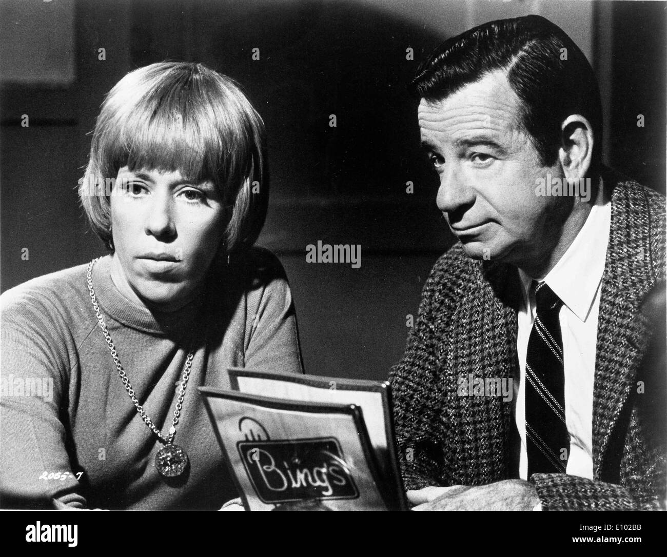 Gli attori Walter Matthau e Carol Burnett co-star Foto Stock