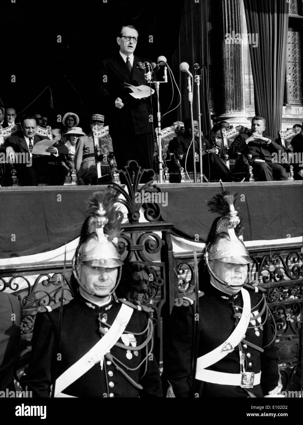 ANDRE MALRAUX (Novembre 3, 1901 Novembre 23, 1976) un autore francese, avventuriero e statista francese della politica e della cultura. Foto Stock