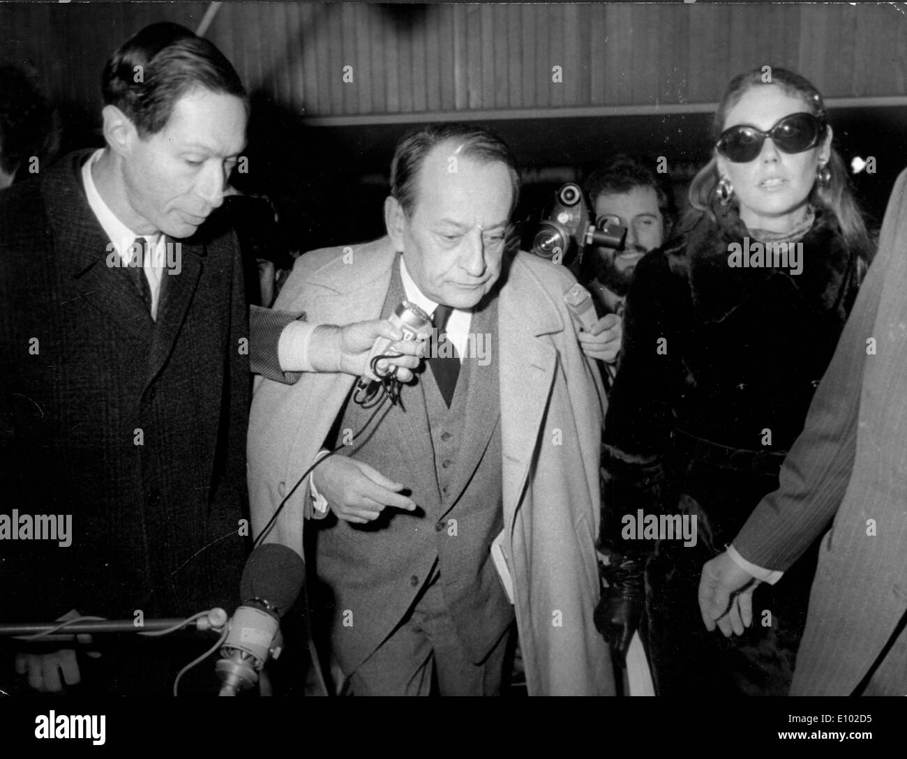 ANDRE MALRAUX (Novembre 3, 1901 Novembre 23, 1976) un autore francese, avventuriero e statista francese della politica e della cultura. Foto Stock