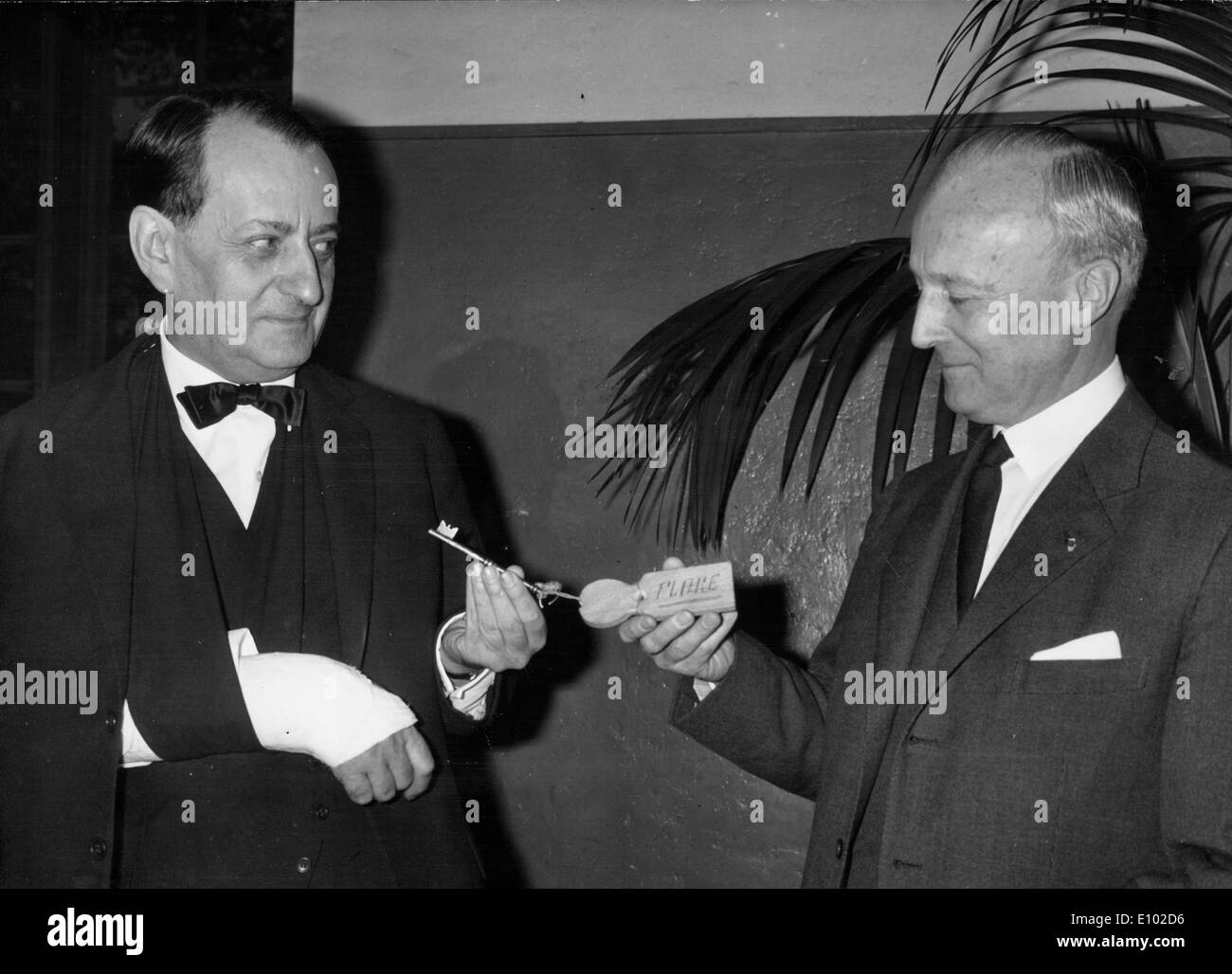ANDRE MALRAUX (Novembre 3, 1901 Novembre 23, 1976) un autore francese, avventuriero e statista francese della politica e della cultura. Foto Stock