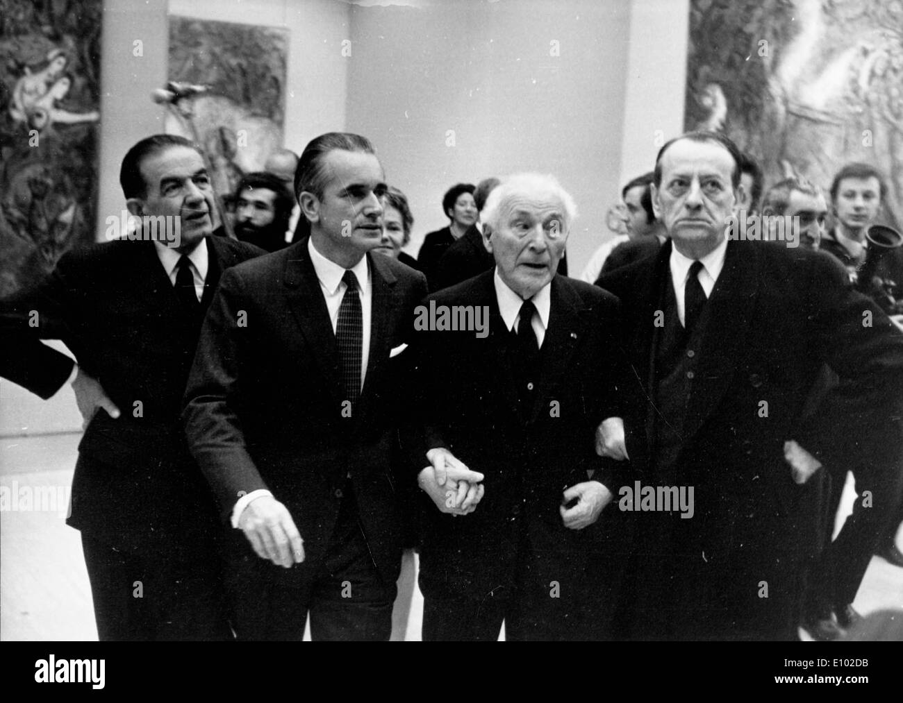 ANDRE MALRAUX (Novembre 3, 1901 Novembre 23, 1976) un autore francese, avventuriero e statista francese della politica e della cultura. Foto Stock