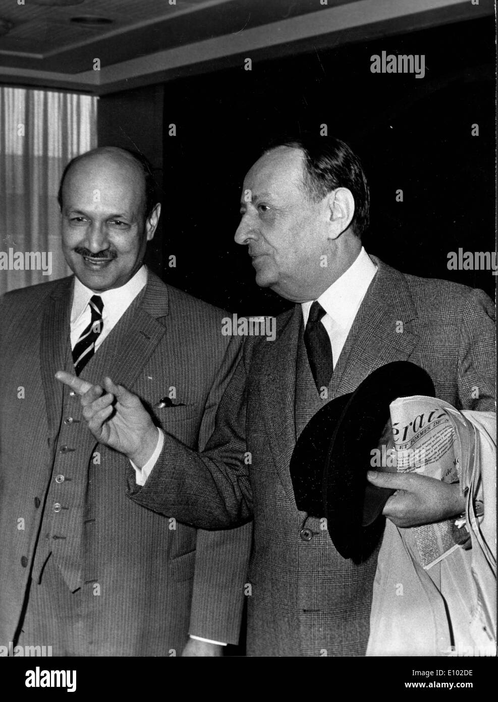 ANDRE MALRAUX (Novembre 3, 1901 Novembre 23, 1976) un autore francese, avventuriero e statista francese della politica e della cultura. Foto Stock