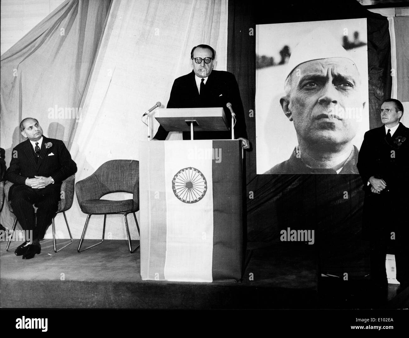 ANDRE MALRAUX (Novembre 3, 1901 Novembre 23, 1976) un autore francese, avventuriero e statista francese della politica e della cultura. Foto Stock