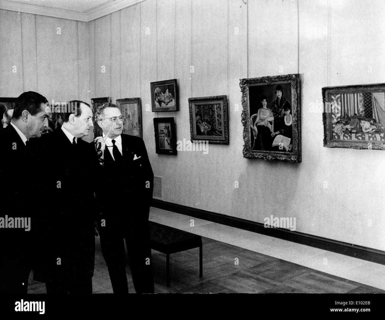 ANDRE MALRAUX (Novembre 3, 1901 Novembre 23, 1976) un autore francese, avventuriero e statista francese della politica e della cultura. Foto Stock