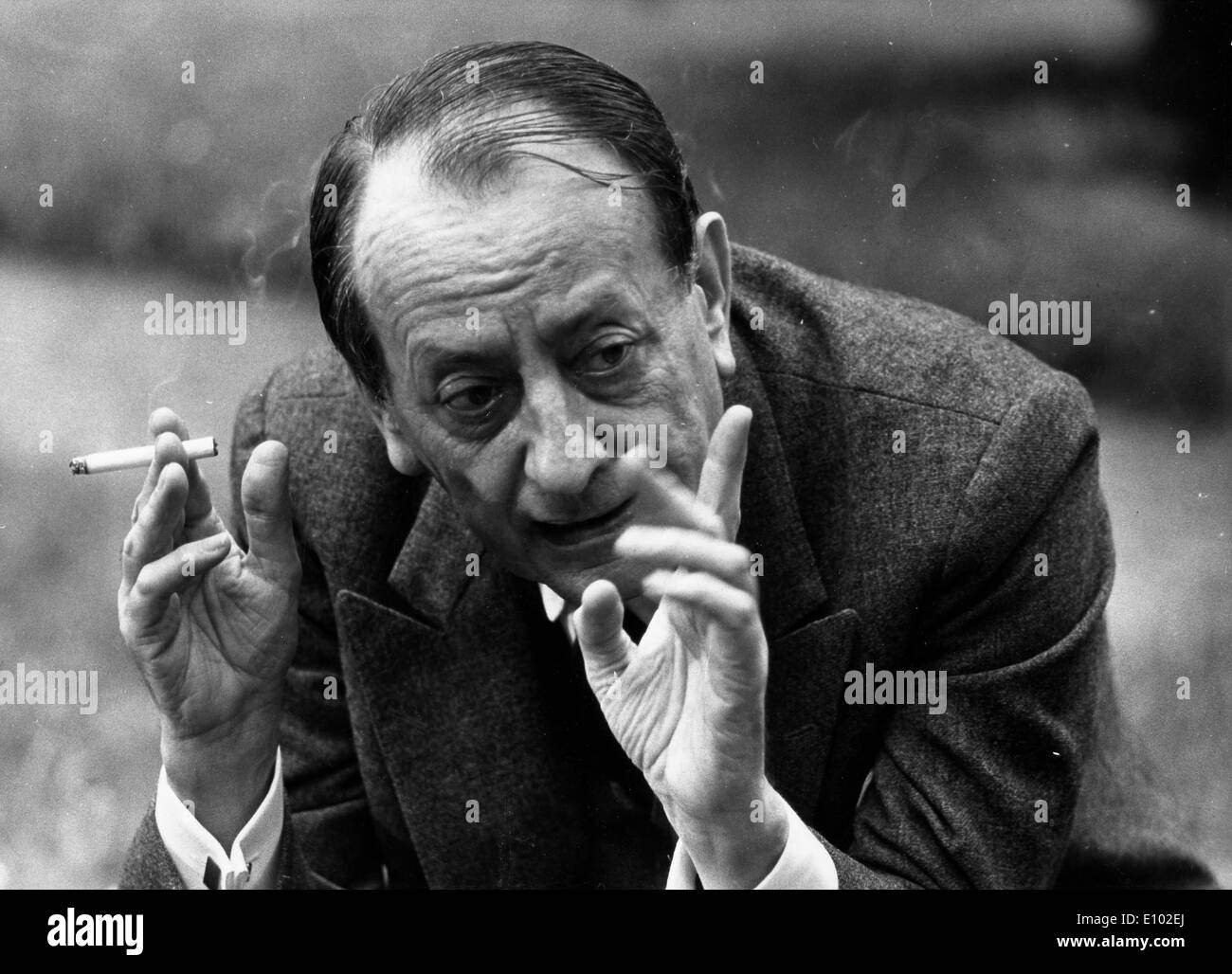 ANDRE MALRAUX (Novembre 3, 1901 Novembre 23, 1976) un autore francese, avventuriero e statista francese della politica e della cultura. Foto Stock