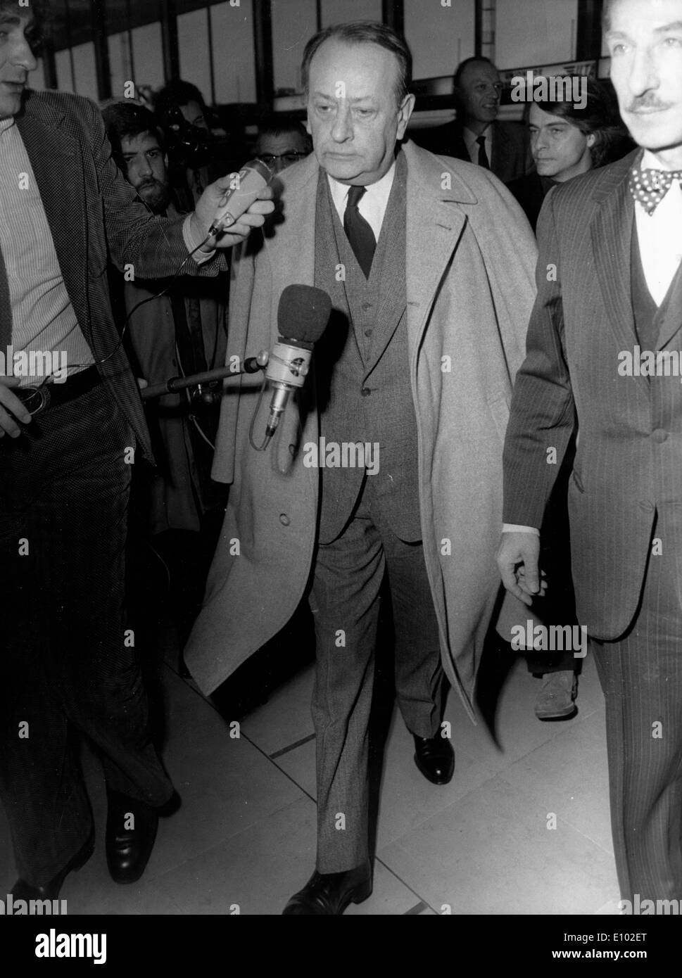 ANDRE MALRAUX (Novembre 3, 1901 Novembre 23, 1976) un autore francese, avventuriero e statista francese della politica e della cultura. Foto Stock