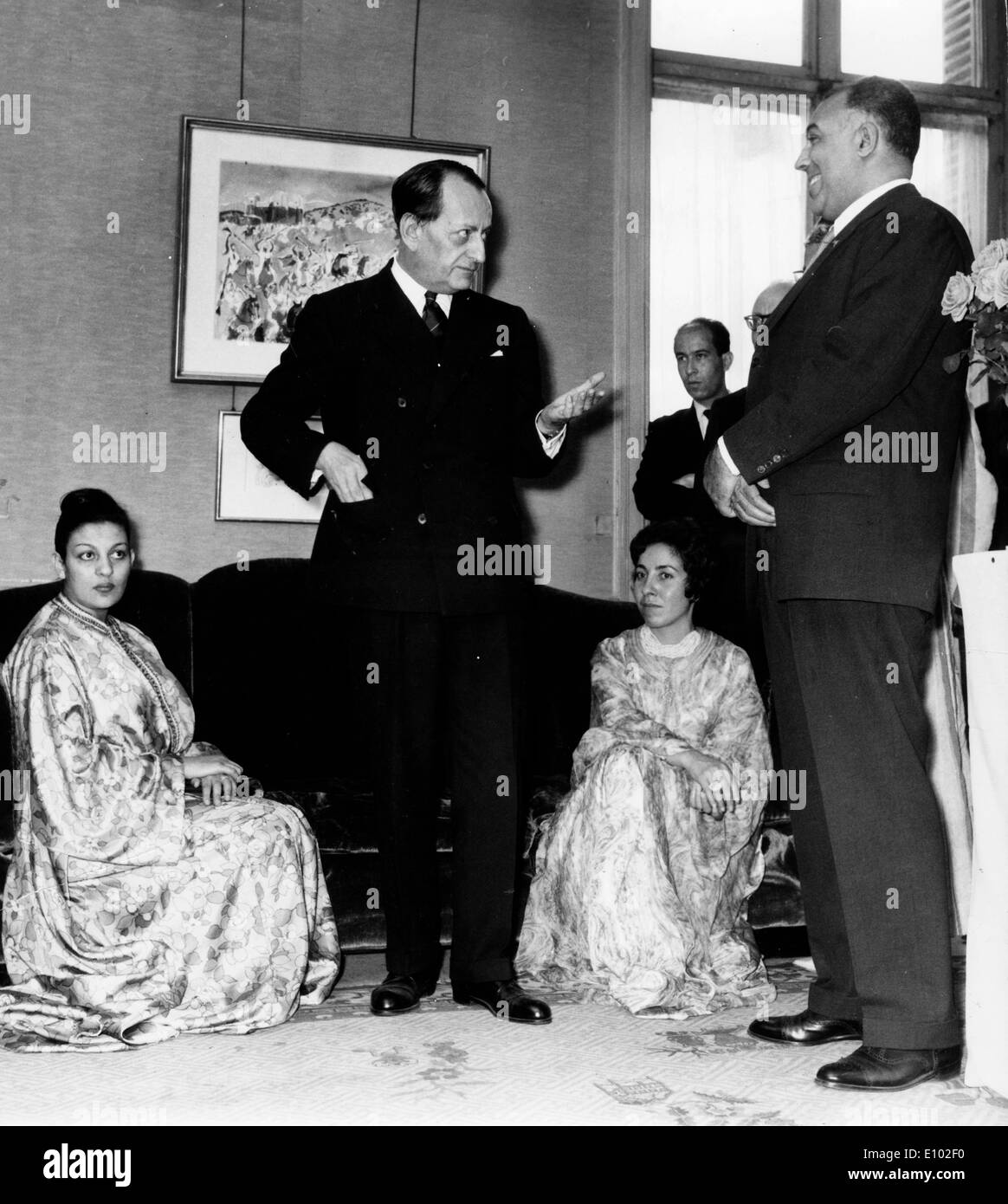 ANDRE MALRAUX (Novembre 3, 1901 Novembre 23, 1976) un autore francese, avventuriero e statista francese della politica e della cultura. Foto Stock