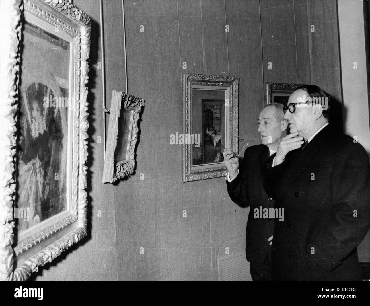 ANDRE MALRAUX (Novembre 3, 1901 Novembre 23, 1976) un autore francese, avventuriero e statista francese della politica e della cultura. Foto Stock