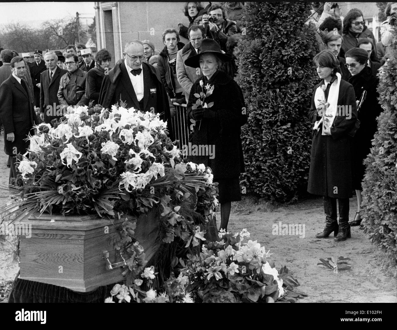 ANDRE MALRAUX (Novembre 3, 1901 Novembre 23, 1976) un autore francese, avventuriero e statista francese della politica e della cultura. Foto Stock