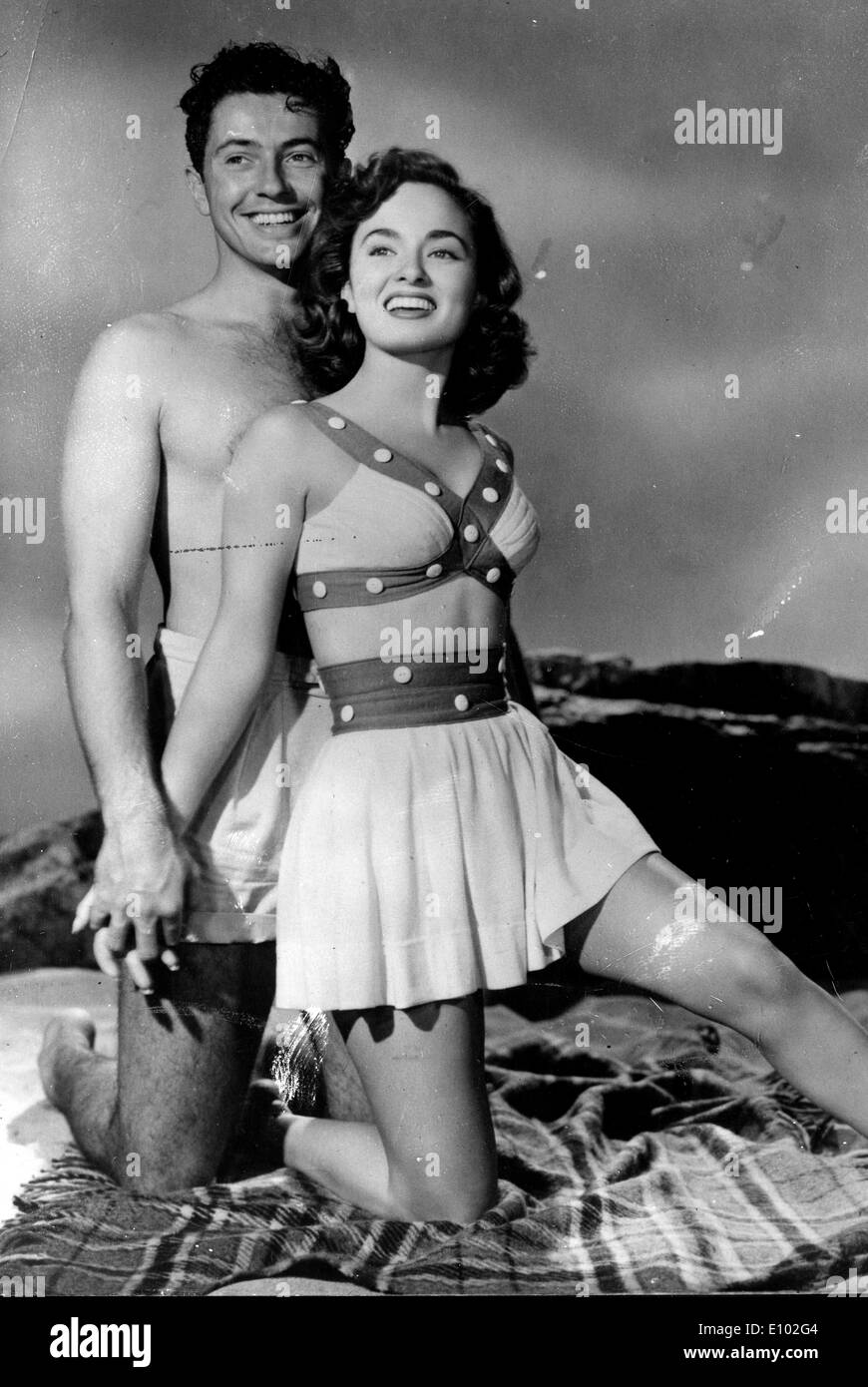 Attori Ann Blyth e Farley Granger co-star Foto Stock