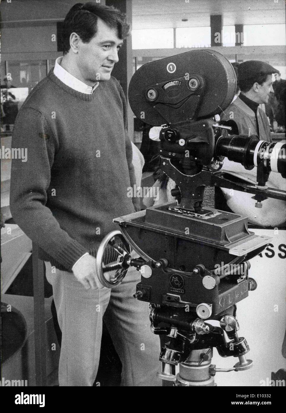 Rock Hudson sul set di "una bella coppia' Foto Stock