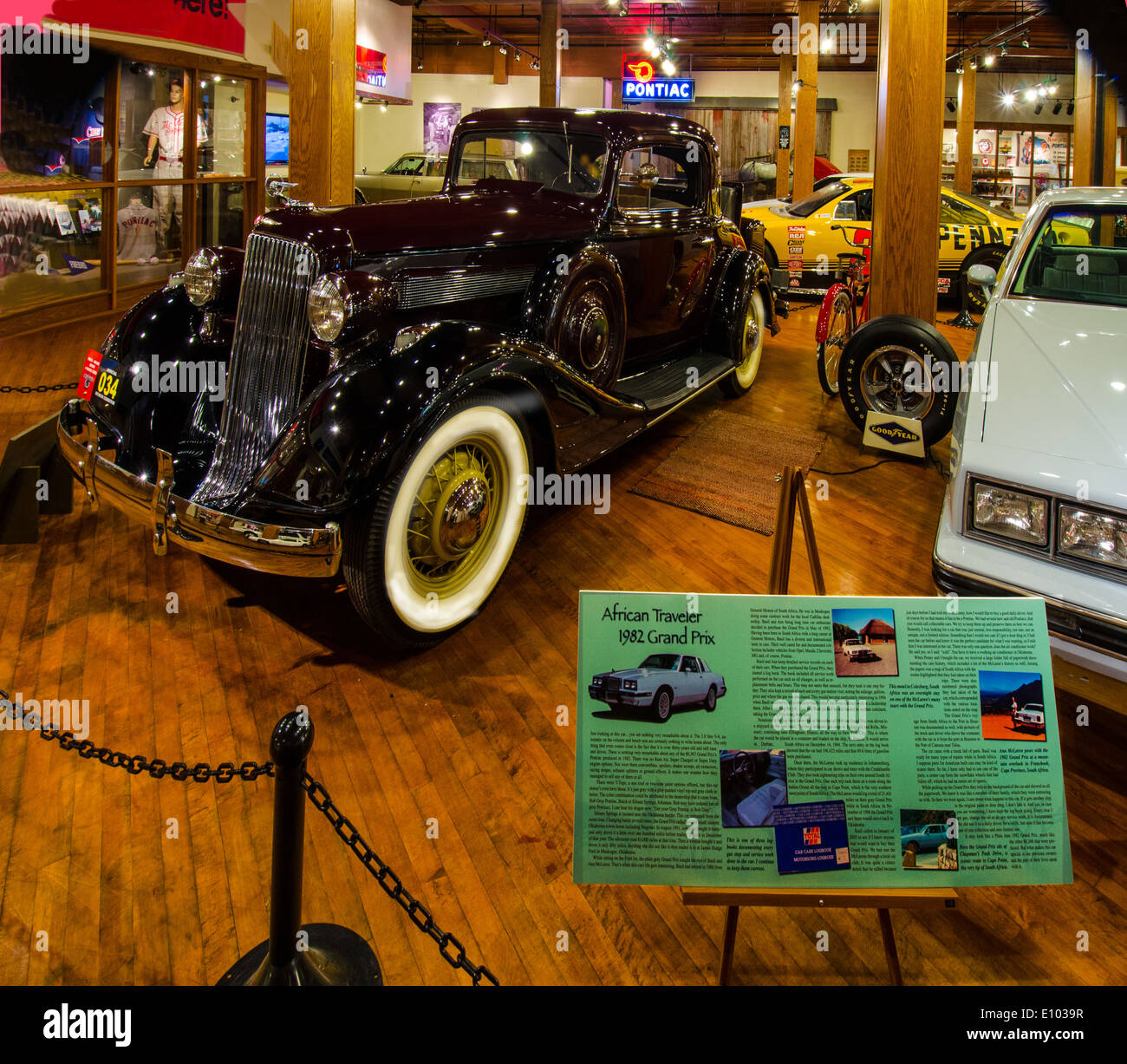Il Museo Pontiac-Oakland in Pontiac, Illinois, una città lungo la Route 66 Foto Stock