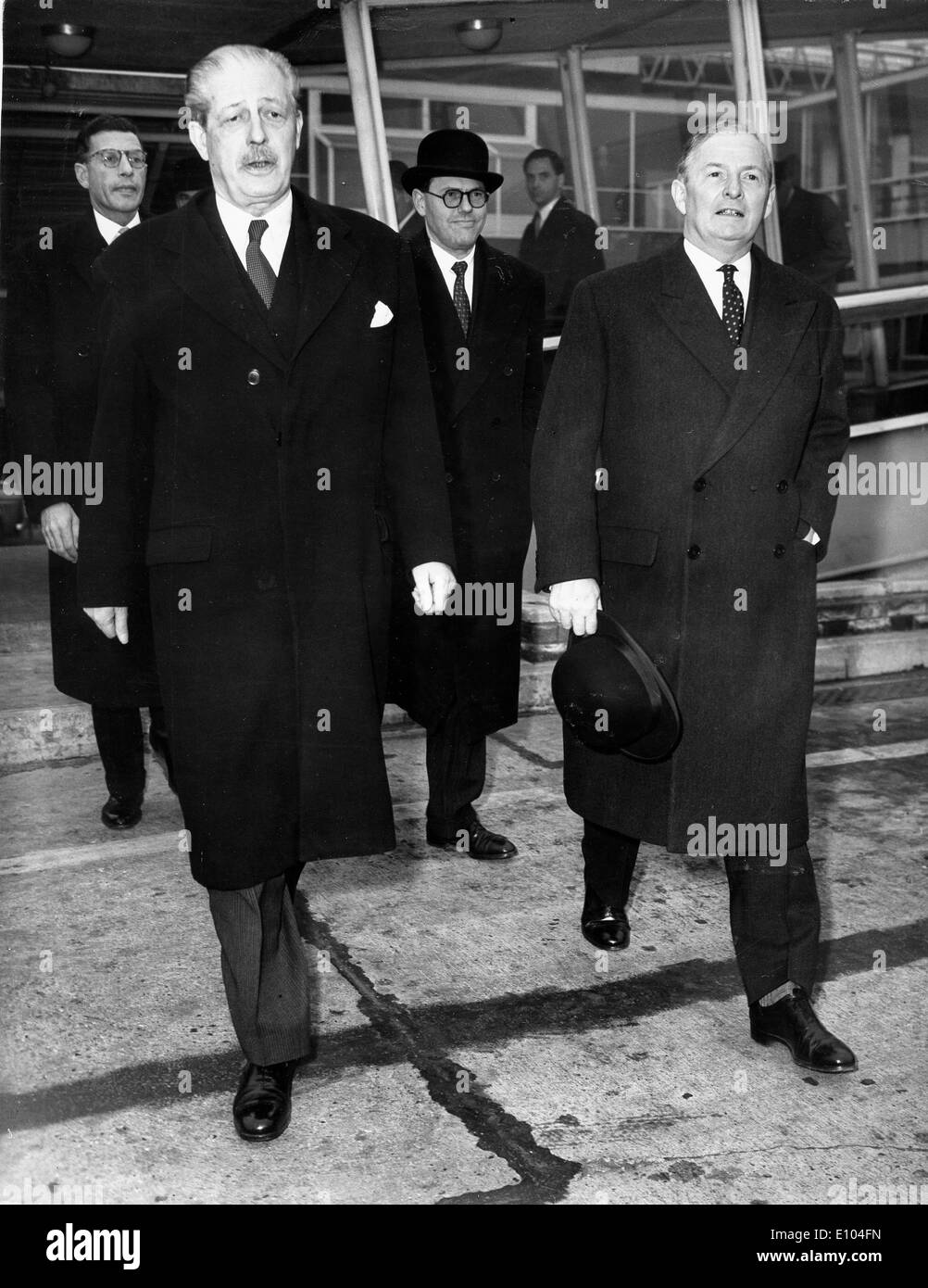 Il primo ministro Harold Macmillan con Selwyn Lloyd Foto Stock
