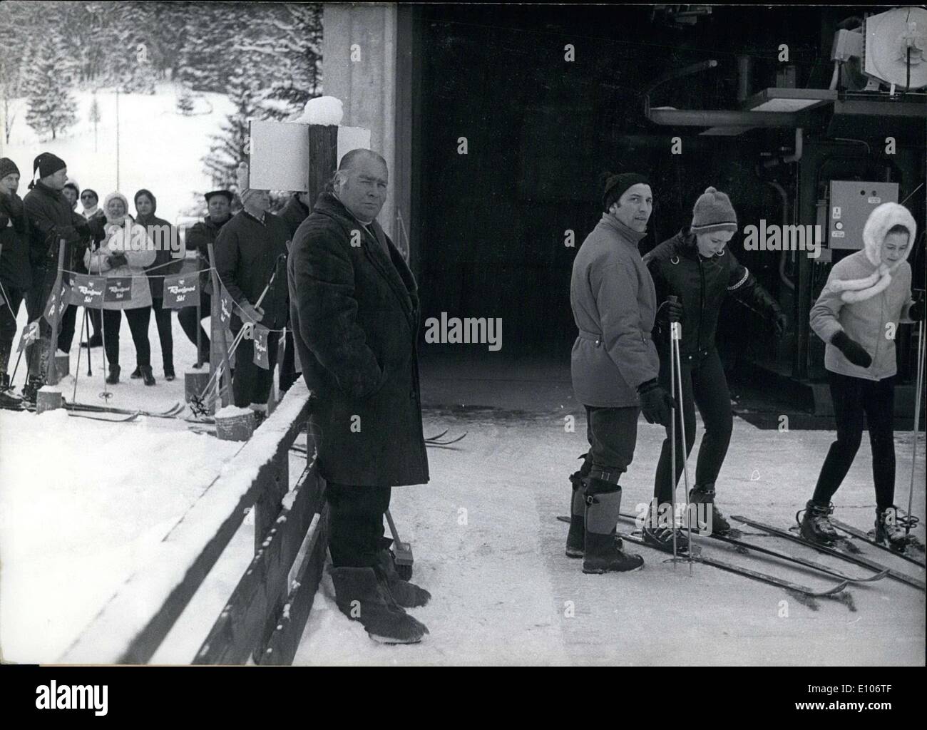Febbraio 02, 1970 - Foto di medio è l'ex cantiere navale del magnate Willy Schlieker. Egli ha costruito una famiglia ski center, il Hochschwarzeck. Ho Foto Stock