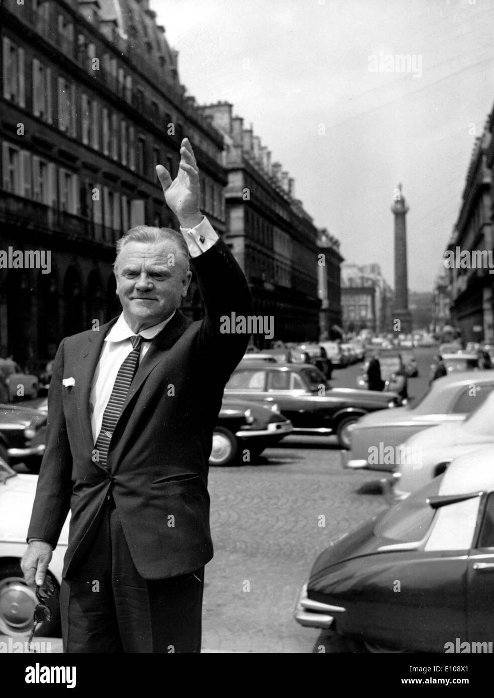 James Francis Cagney, Jr. (Luglio 17, 1899 Ð Marzo 30, 1986) è stato un film americano attore più ricordato per la riproduzione di gangster in pellicole di criminalità e che ha vinto l'Oscar per il miglior attore nel 1942 per il suo ruolo in Yankee Doodle dandy. Foto Stock