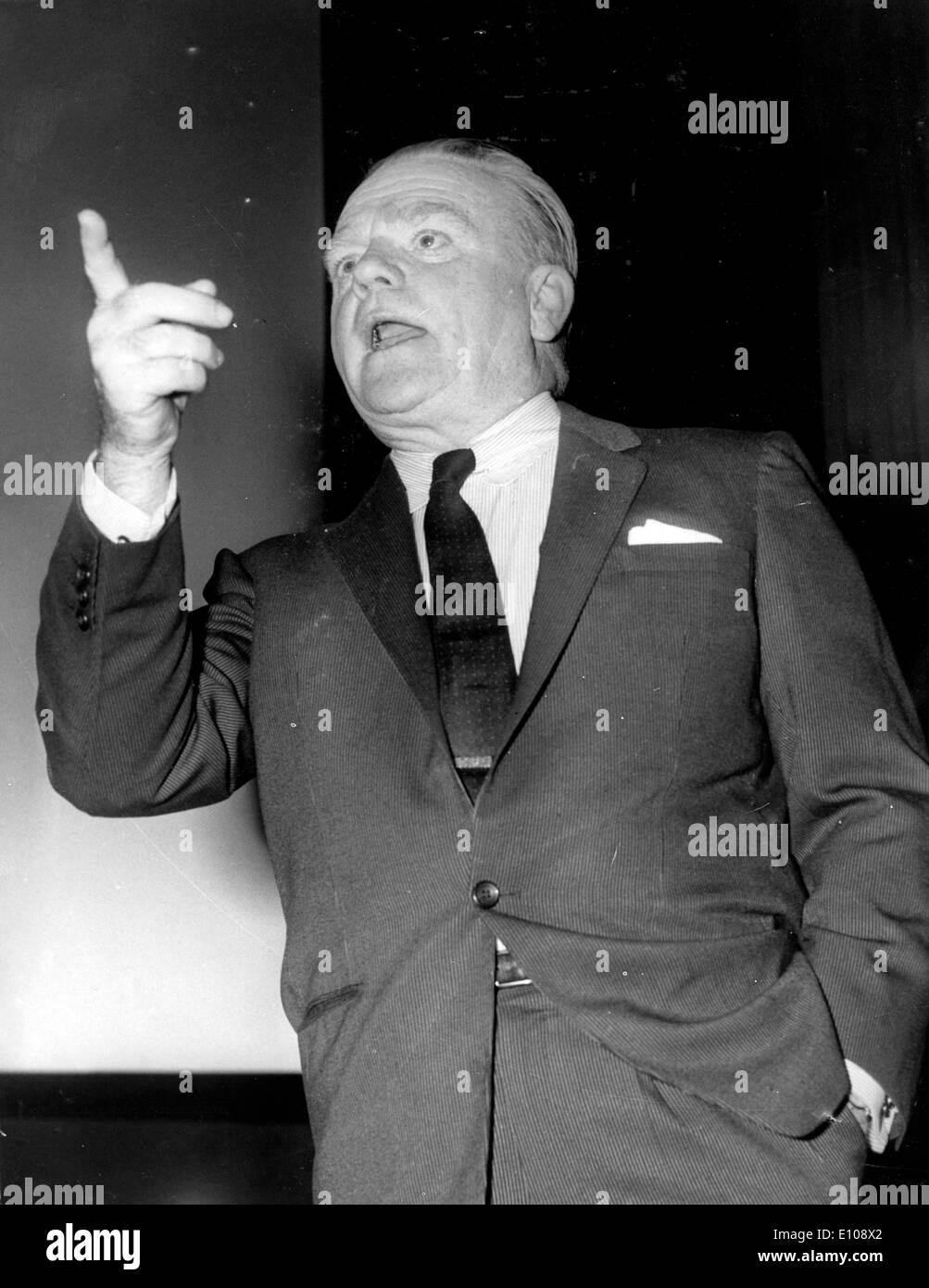 James Francis Cagney, Jr. (Luglio 17, 1899 Ð Marzo 30, 1986) è stato un film americano attore più ricordato per la riproduzione di gangster in pellicole di criminalità e che ha vinto l'Oscar per il miglior attore nel 1942 per il suo ruolo in Yankee Doodle dandy. Foto Stock