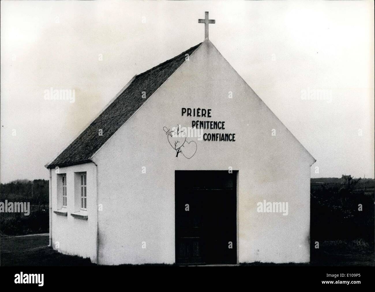 Mar 23, 1970 - cappella costruita a vista Jeanne-Louis Ramonet visioni Foto Stock
