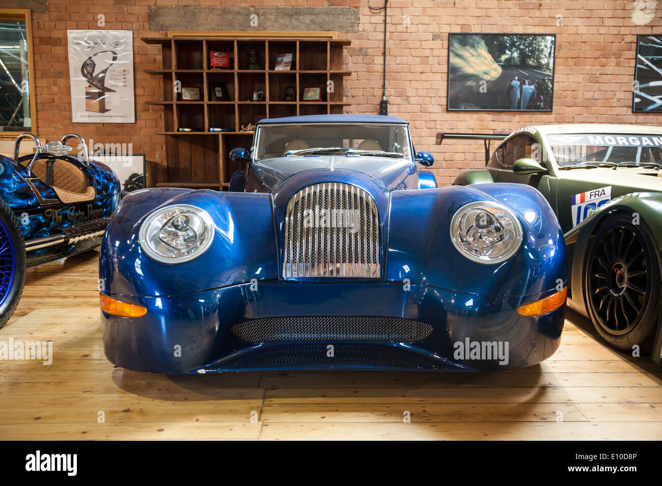 Morgan Aero Coupé Supersports al Morgan Motors auto Fabbrica e Museo Malvern Worcestershire Inghilterra REGNO UNITO Foto Stock