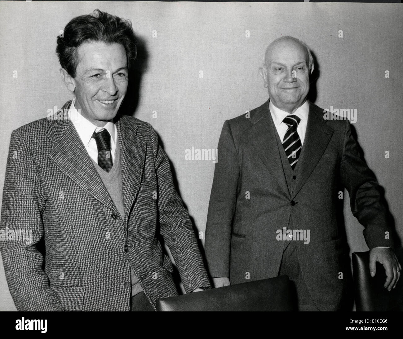 Enrico Berlinguer e Francesco De Martino Foto Stock