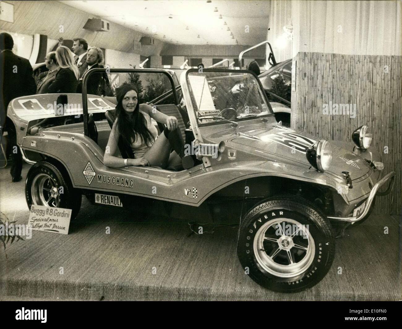 Ottobre 05, 1972 - La Renault ''Buggy R8 Gordini'' ad un Auto Show Foto Stock