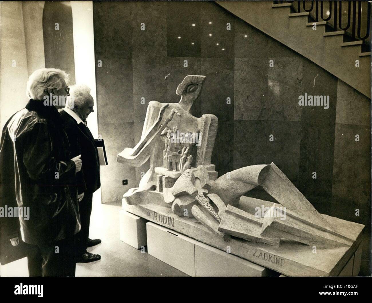 16 ottobre 1972 - Arte Scultura da Zadkine presso il Museo Rodin Foto Stock