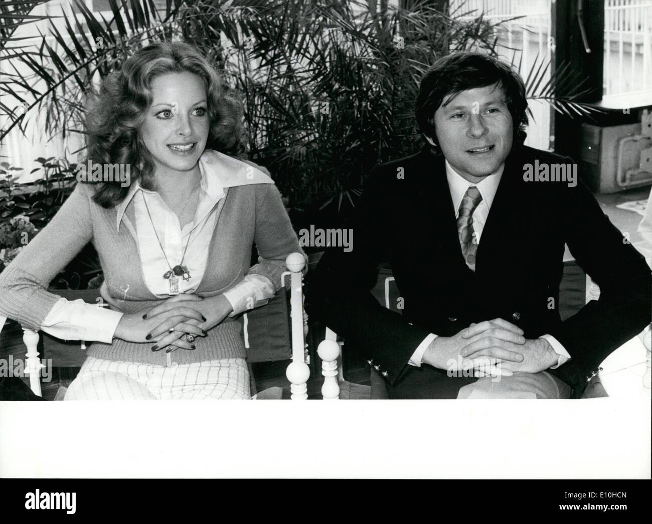Febbraio 02, 1973 - ''qual'' - Roman Polanski ha presentato il suo ultimo film a Monaco di Baviera; ''cosa?" è il titolo di Polanskki romano di ultima pellicola. Per la prima perfomance del suo commedia, il famoso produttore vieni a Monaco di Baviera personalmente, accompagnato dalla splendida protagonista del suo film Sydne Roma un americano che vive in Roma. Foto Stock