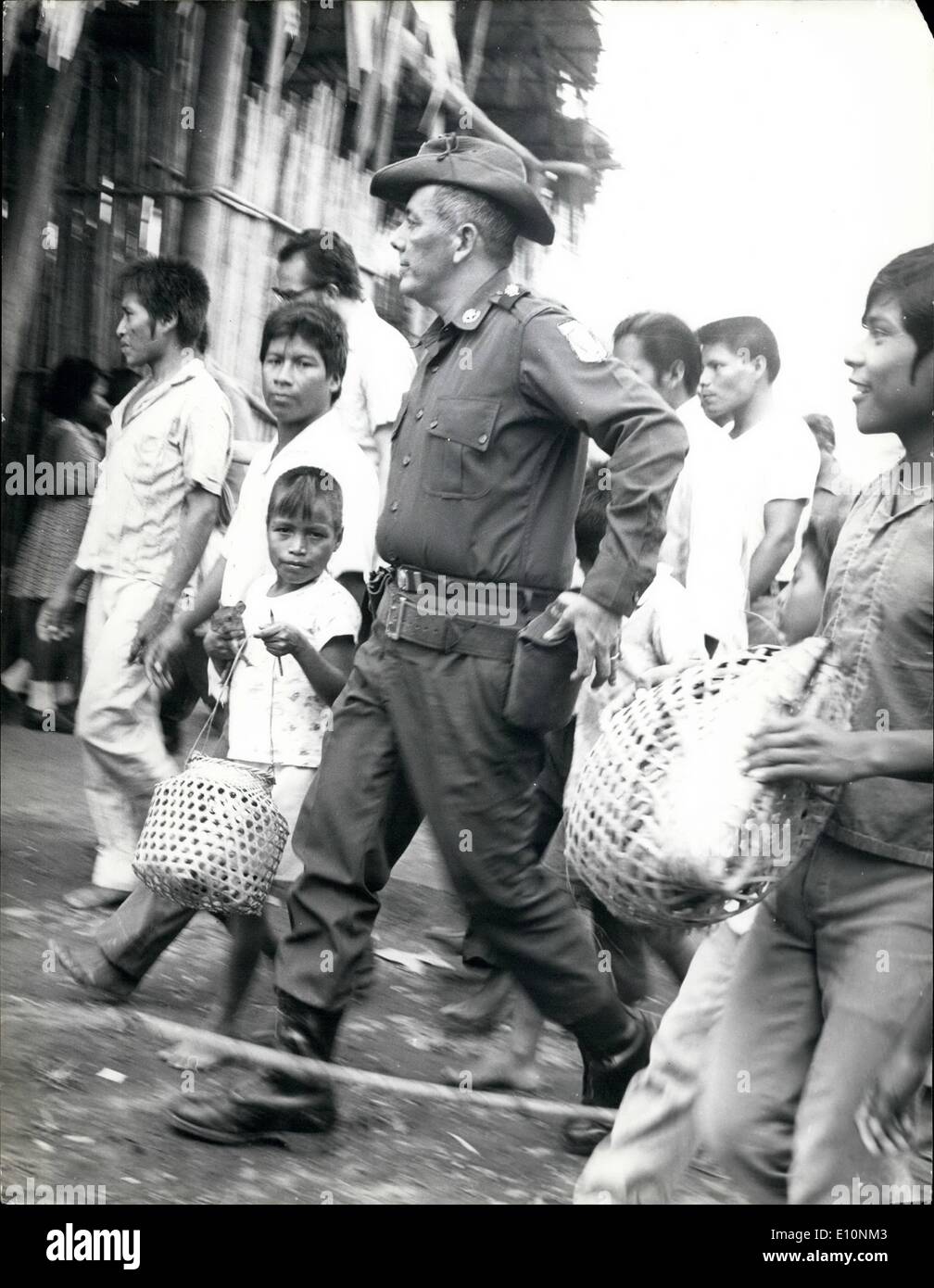 Lug. 07, 1973 - Il generale di brigata Omar Torrijos Herrera a capo del governo di Panama. Foto Stock