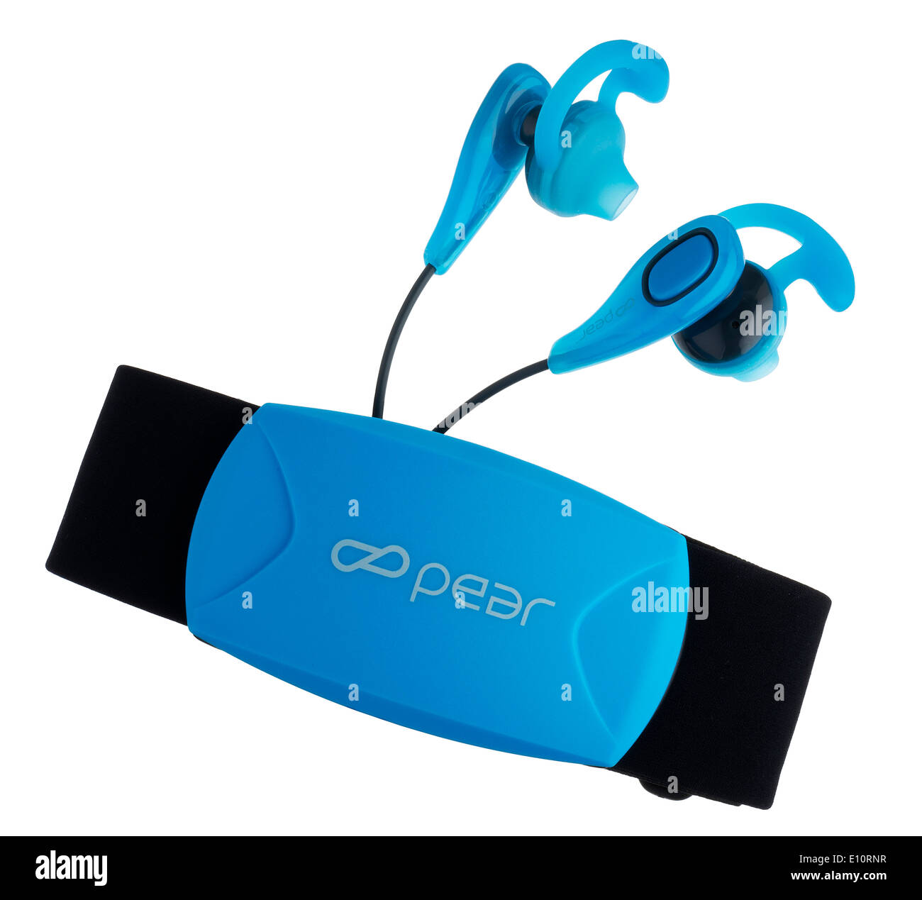 Pera avanzate di formazione Bluetooth Intelligence monitor per la frequenza cardiaca e auricolari. Foto Stock