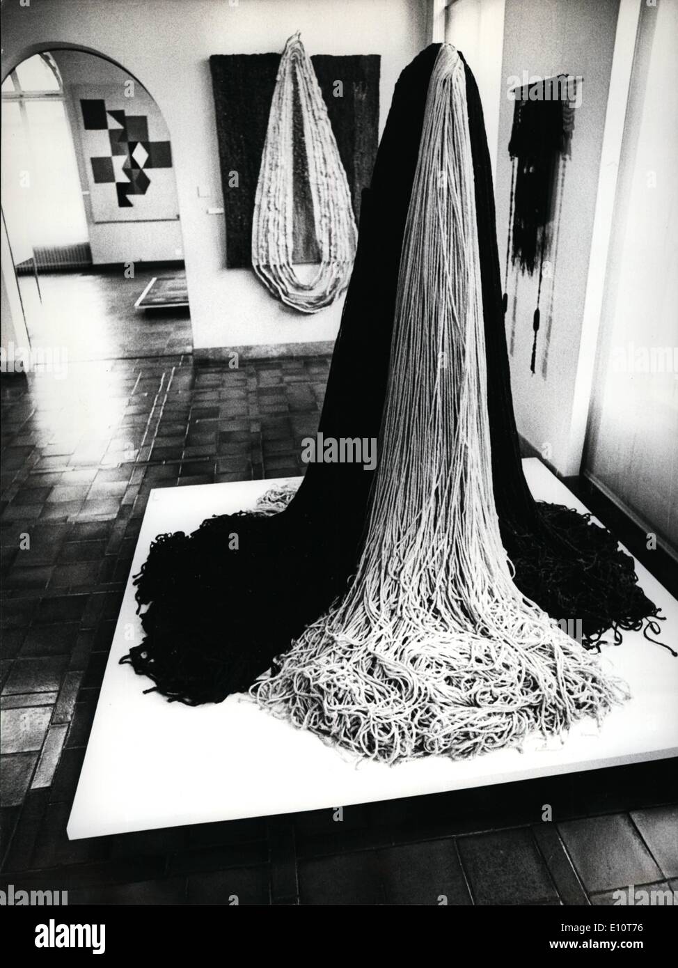 Mar 03, 1974 - Scultura tessile: Zurigo Museo Bellerive possiede uno dei la più importante collezione di scultura tessile nel Foto Stock