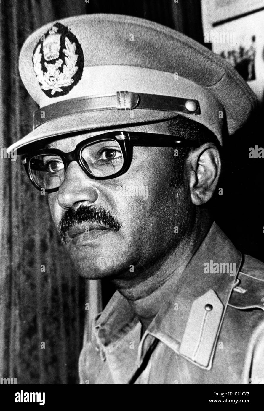 Awasa, Etiopia; il nuovo presidente del Millitary provvisoria del consiglio amministrativo, Brigadier-General TEFERI BANTE Foto Stock