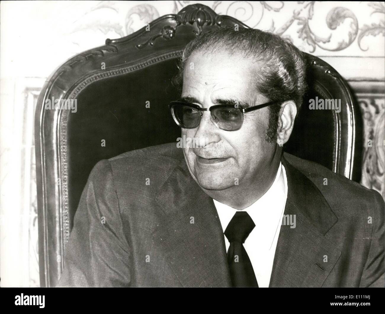 Apr. 04, 1975 - Costa Gomes, Pres. sost. Porto Foto Stock