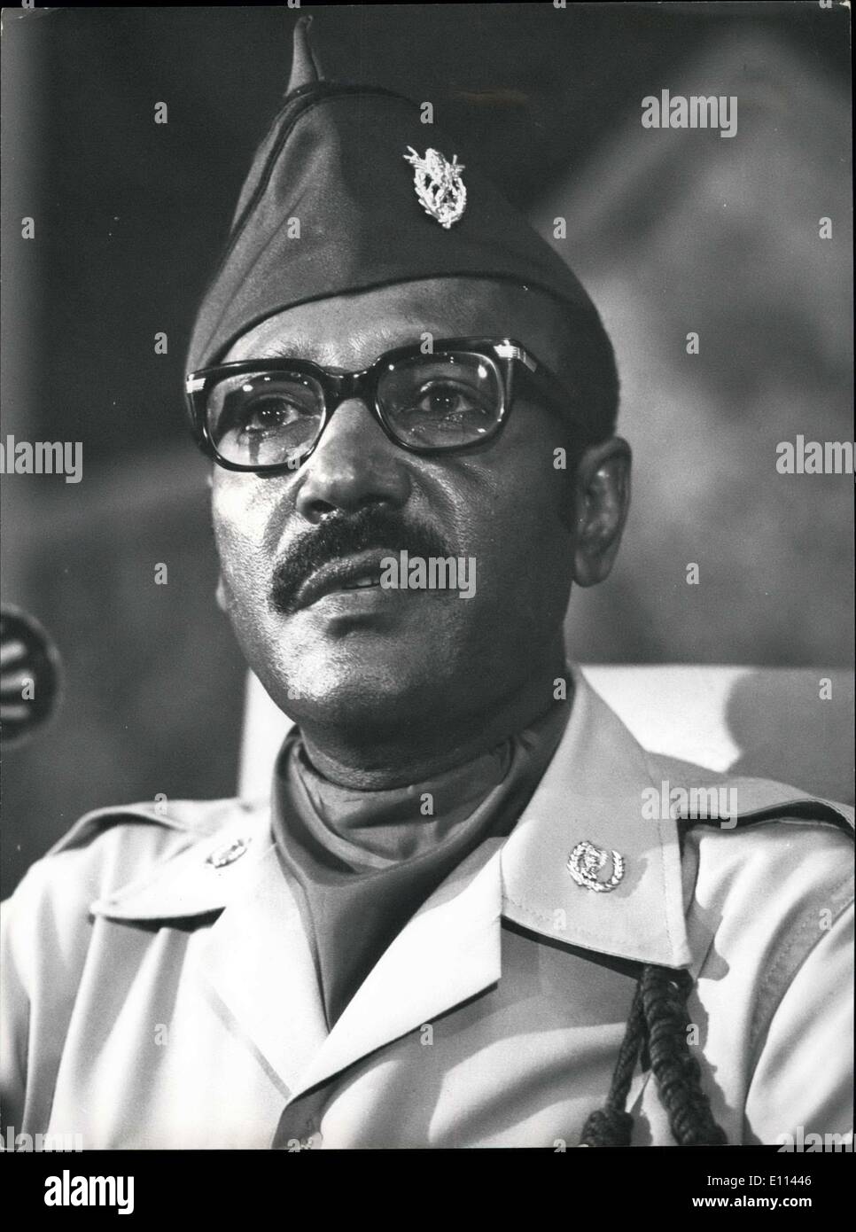 11 ott. 1975 - ix Bante: Etiopia. Il Brigadiere Generale Bante Taferi, etiope dei capi di Stato e di presidente della P Foto Stock