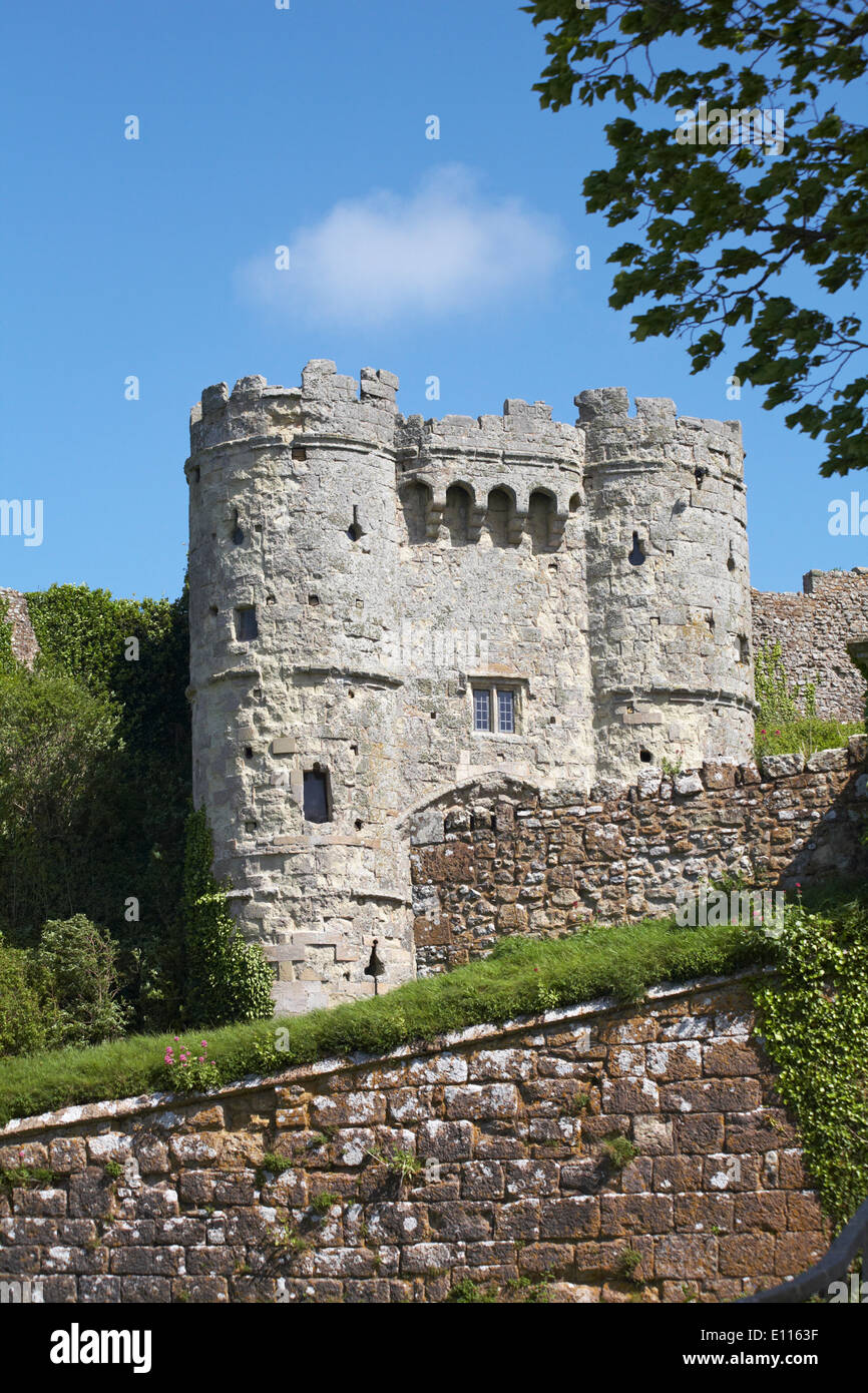 Il castello di Carisbrooke, Carisbrooke, Newport, Isle of Wight, Hampshire REGNO UNITO NEL MESE DI MAGGIO Foto Stock