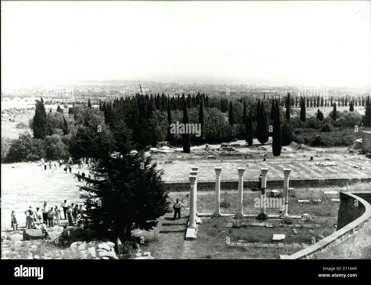 Gen 01, 1976 - isola di Kos, luogo di nascita di Ippocrate, il Greco antico Padre della medicina moderna. Hippocartes nei suoi scritti ha parlato di una ''miraculous acqua'' sulla sua isola. Oggi è stato rivendicato l'acqua le cure contro il cancro. Acqua greco le cure contro il cancro. Foto Stock