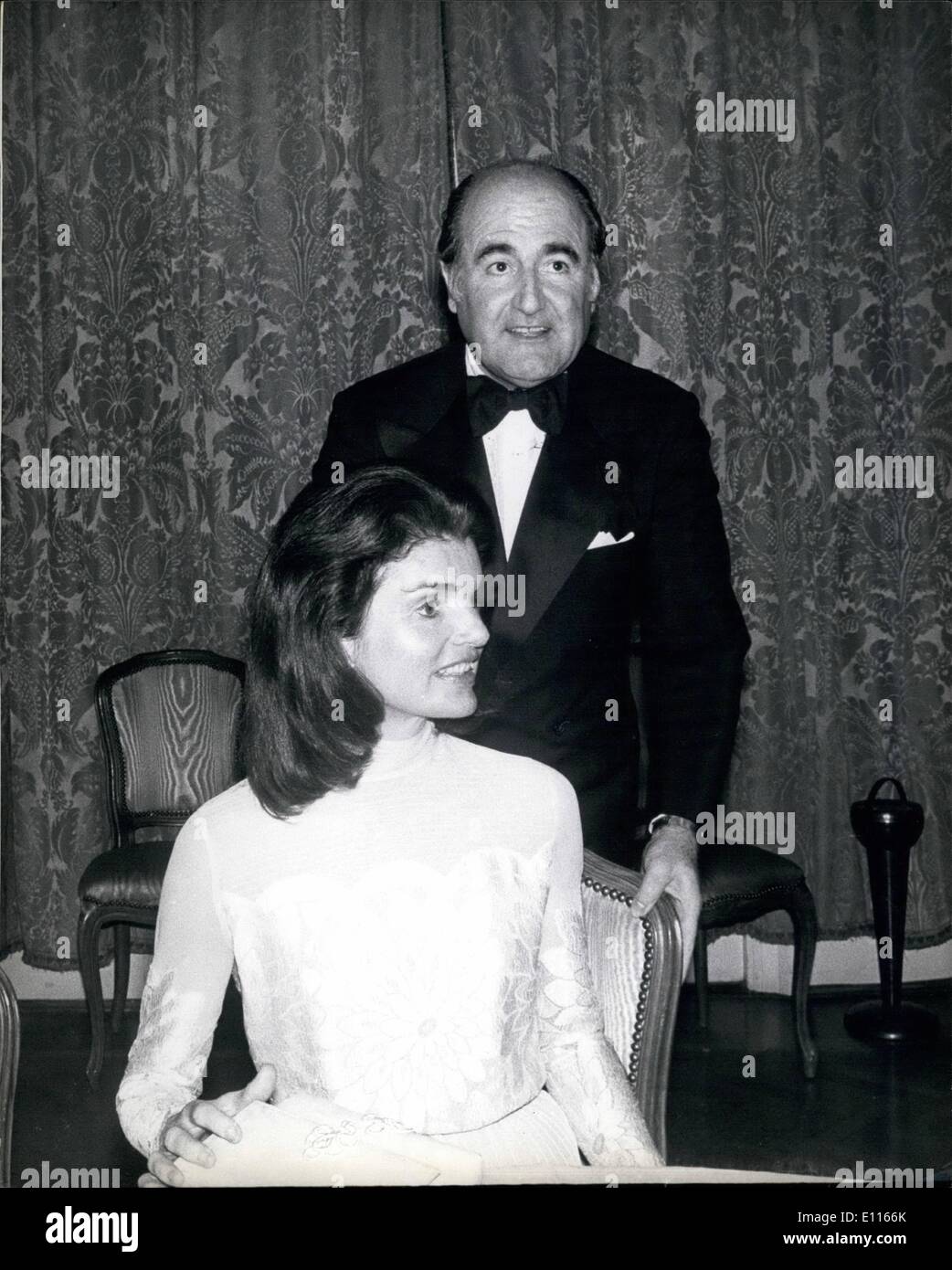 Gen 01, 1976 - Jackie Kennedy Onassis Foto Stock