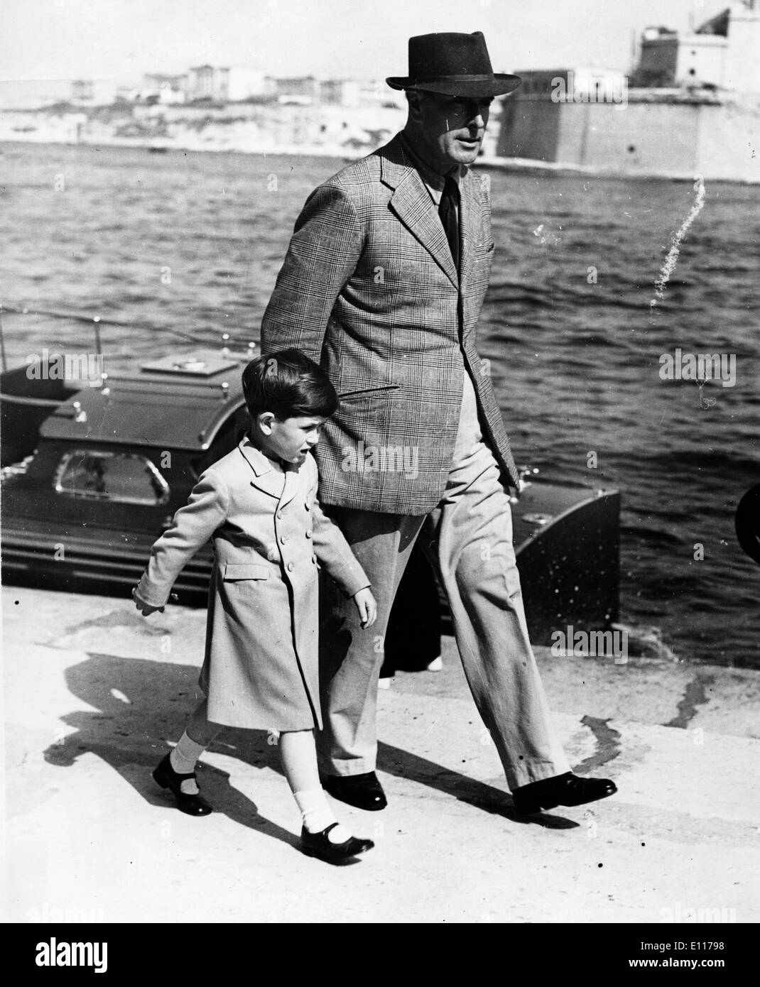 Il principe Filippo Duca di Edimburgo con figlio di Charles Foto Stock