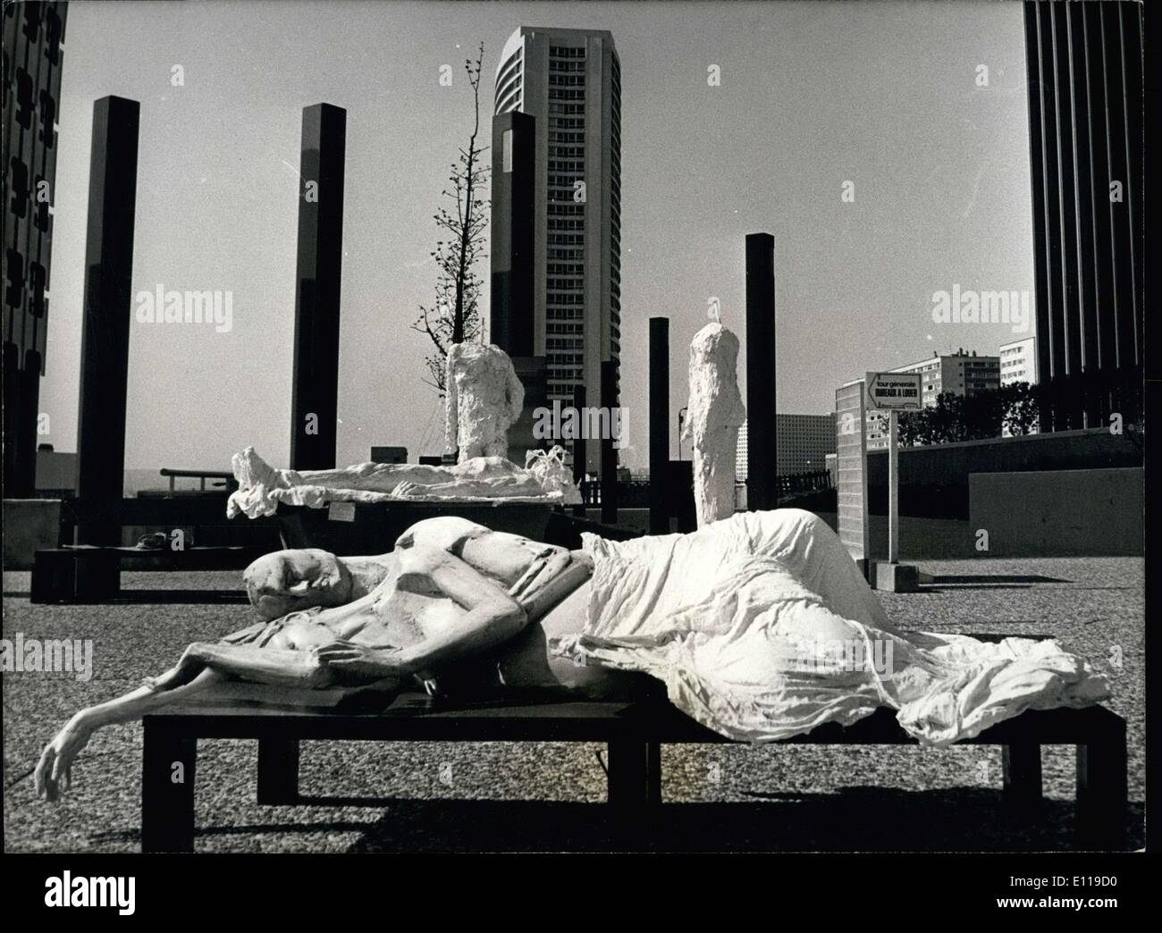 Apr. 29, 1976 - ''giovane Couche'' Scultura Foto Stock