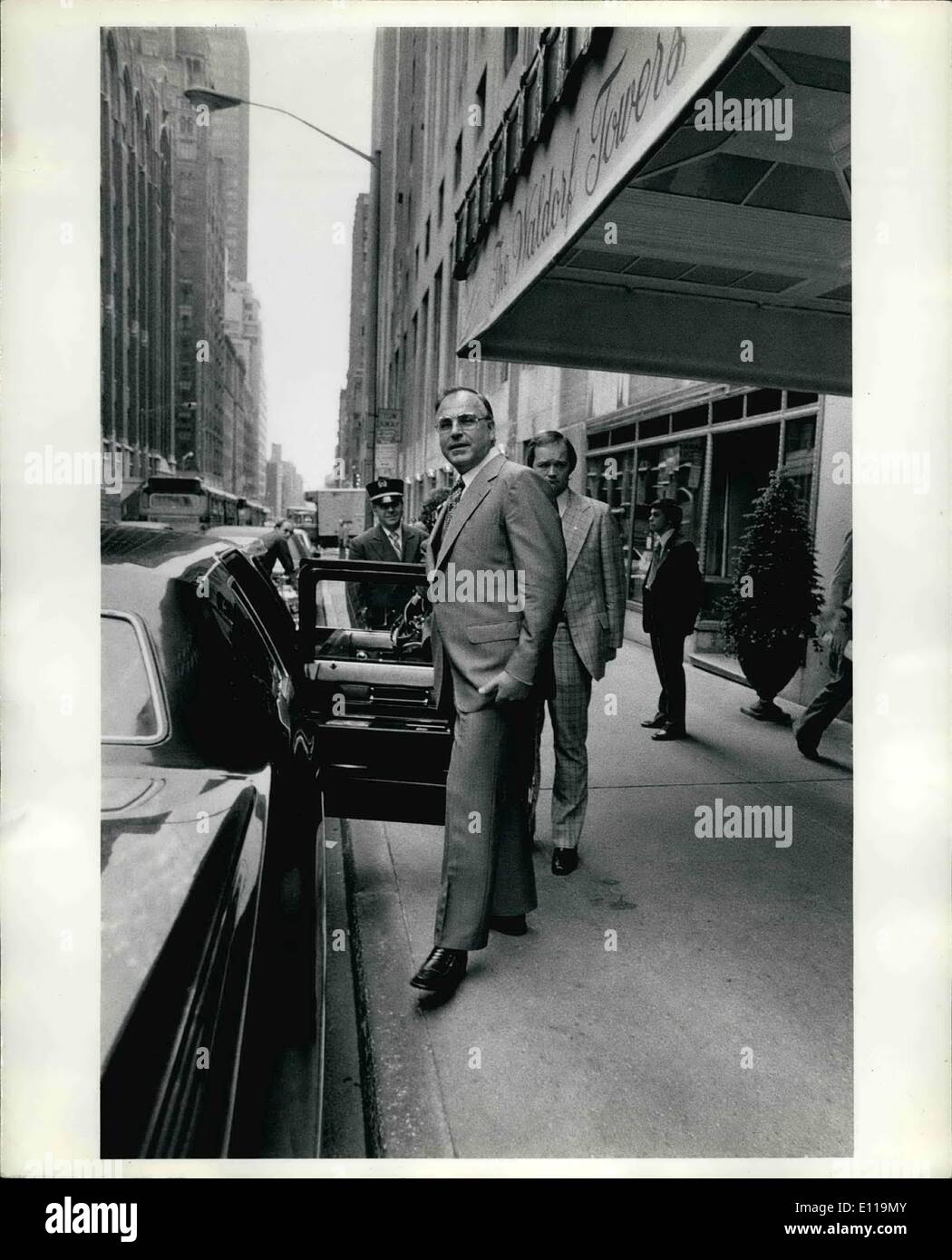 Maggio 05, 1976 - Helmut Kohl Waldorft. NYC Foto Stock