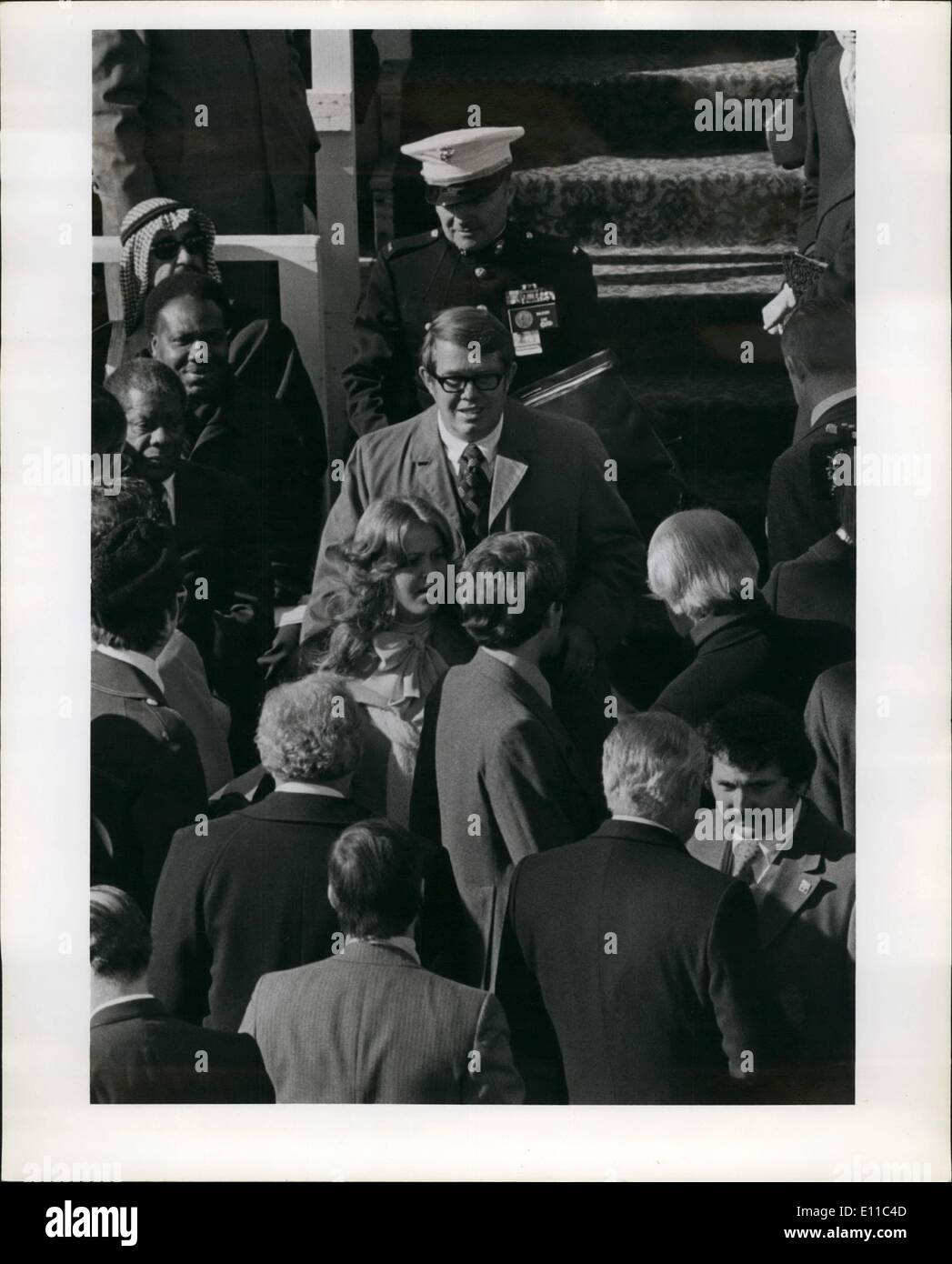 Gen 01, 1977 - Billy Carter in arrivo. Foto Stock