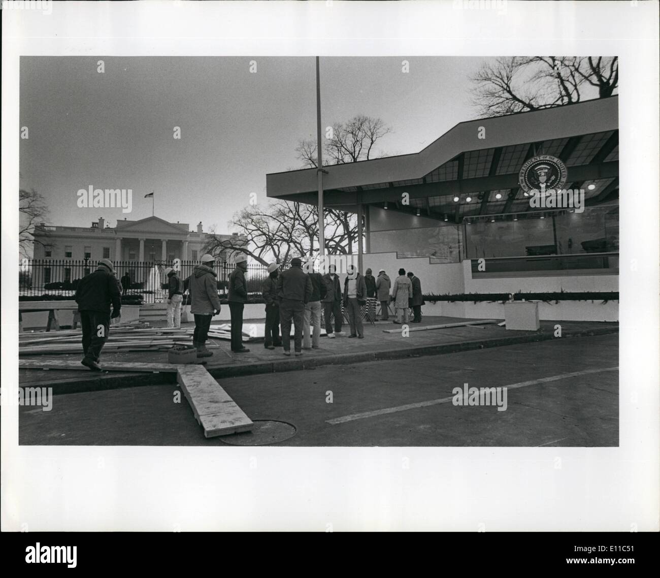 Gen 01, 1977 - Carter Inaugurazione preparati. Foto Stock