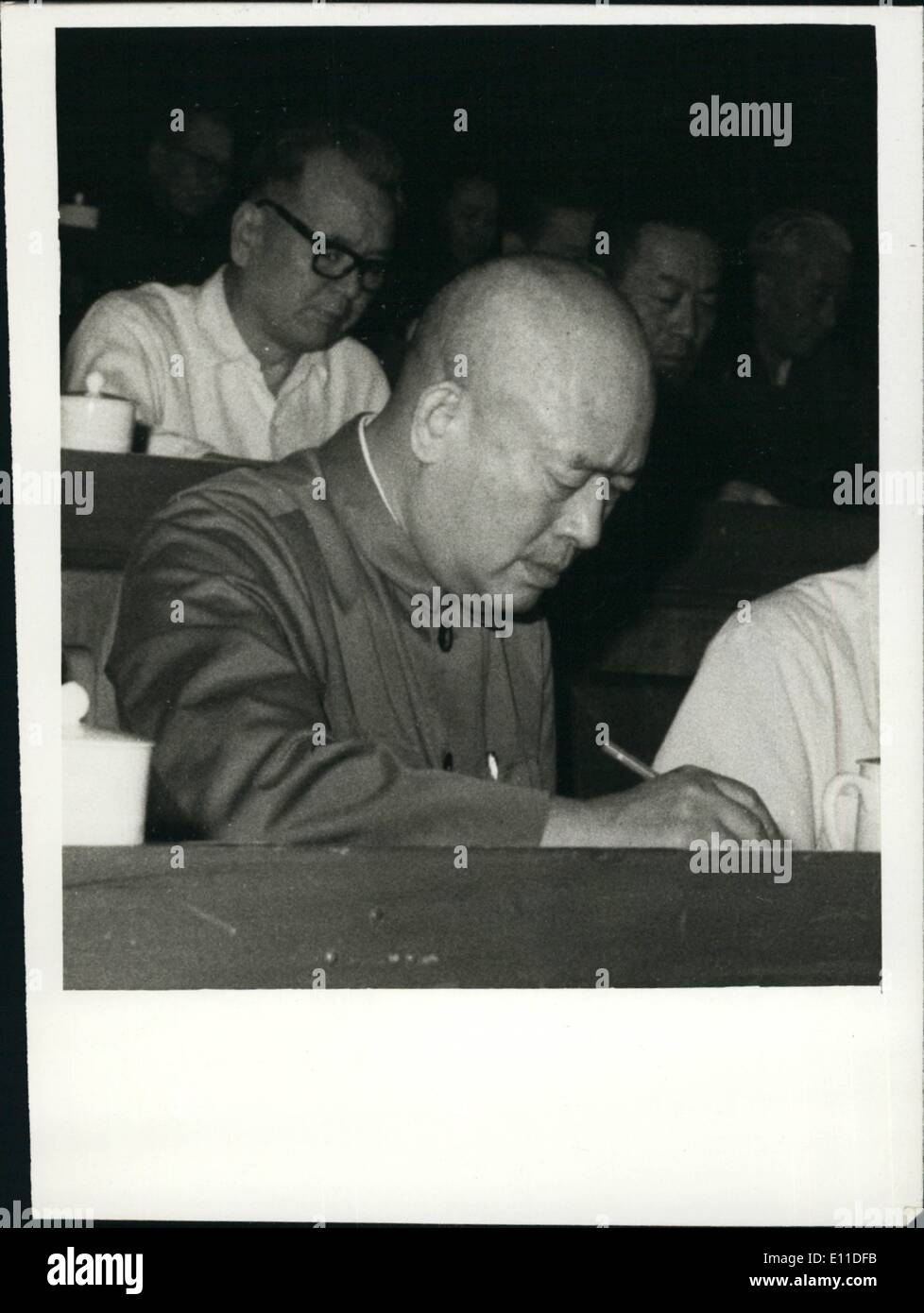 Agosto 08, 1977 - Primo Plenum del XI LA C.P.C. Comitato centrale: Yu Chiu-li, membro dell'ufficio politico del Comitato Centrale del Partito comunista cinese. Foto Stock